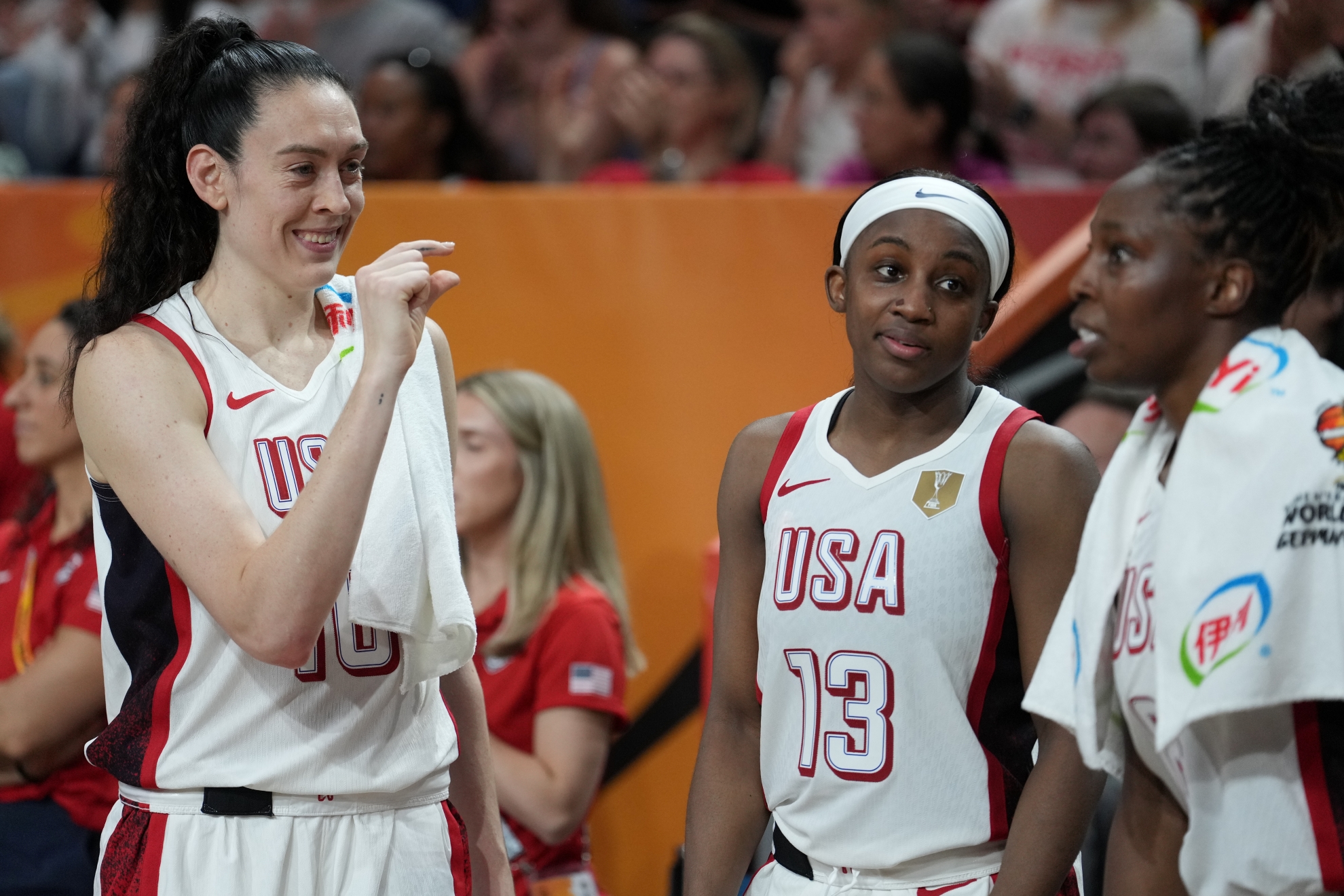 United States' Breanna Stewart reacts during the Women's Basketball World Cup LAPRESSE