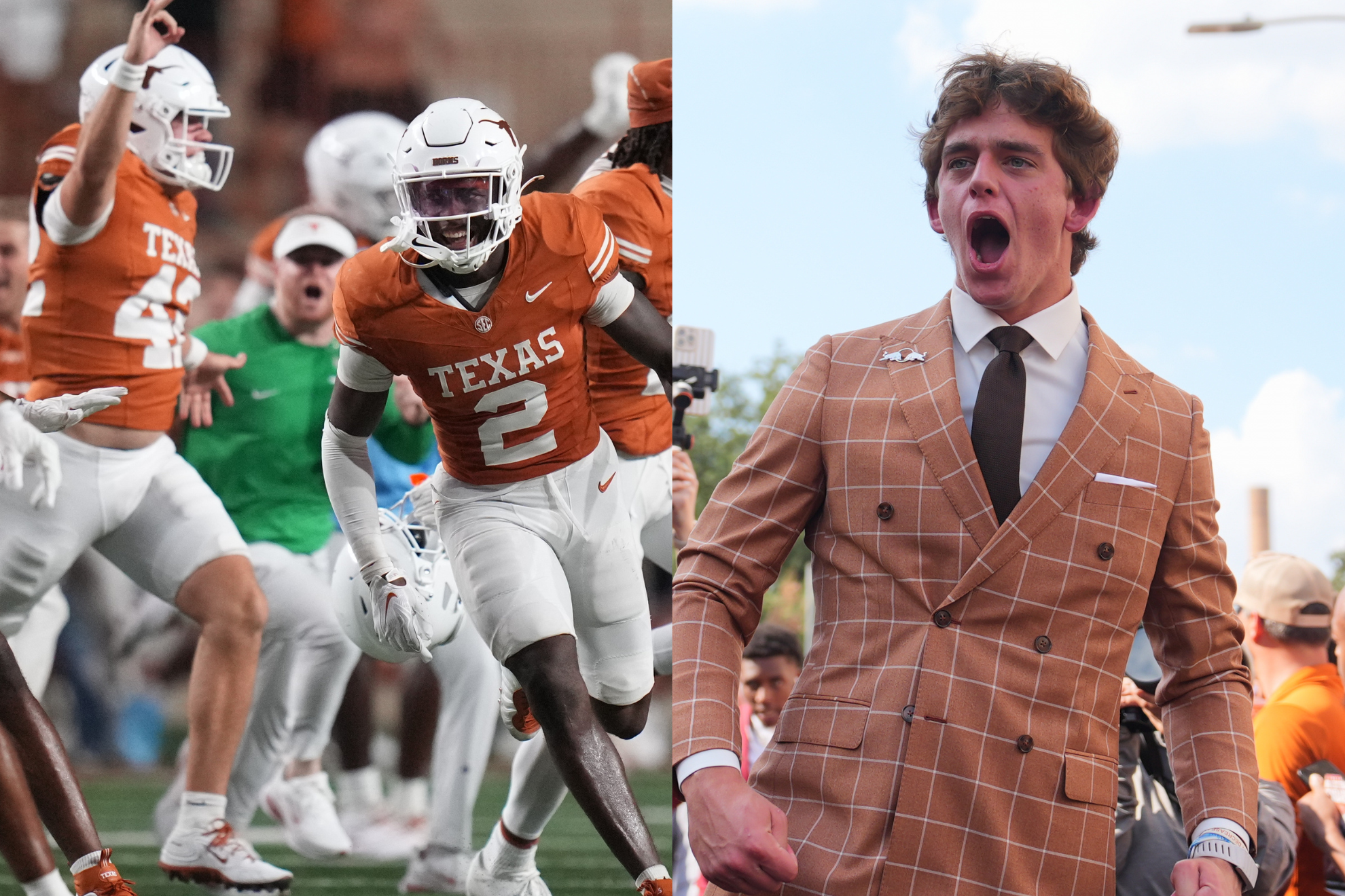 With help from Arch Manning, the Texas Longhorns pulled off an upset win over No. 1 Ohio State. LAPRESSE