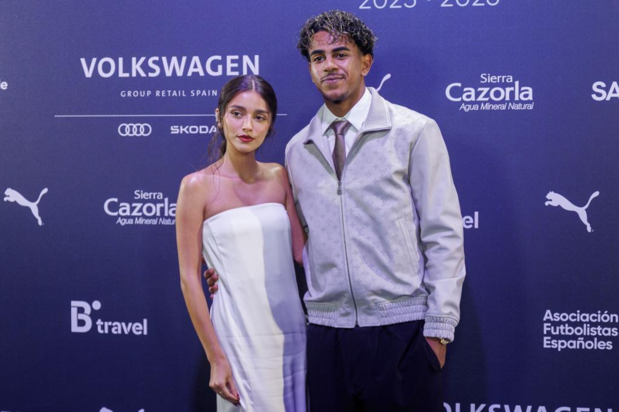Ines Garcia and Lamine Yamal
