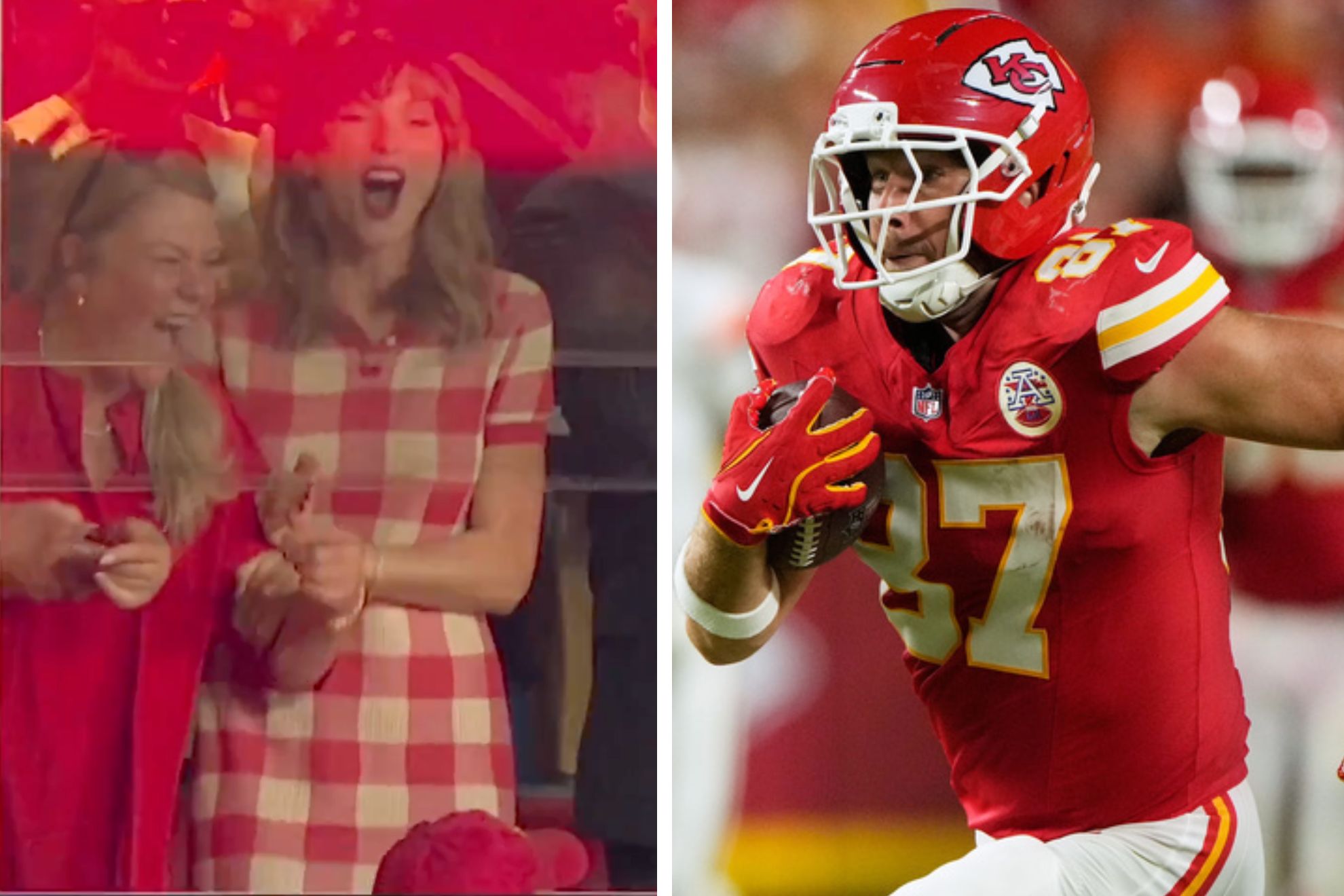 Taylor Swift & Travis Kelce vs Denver Broncos