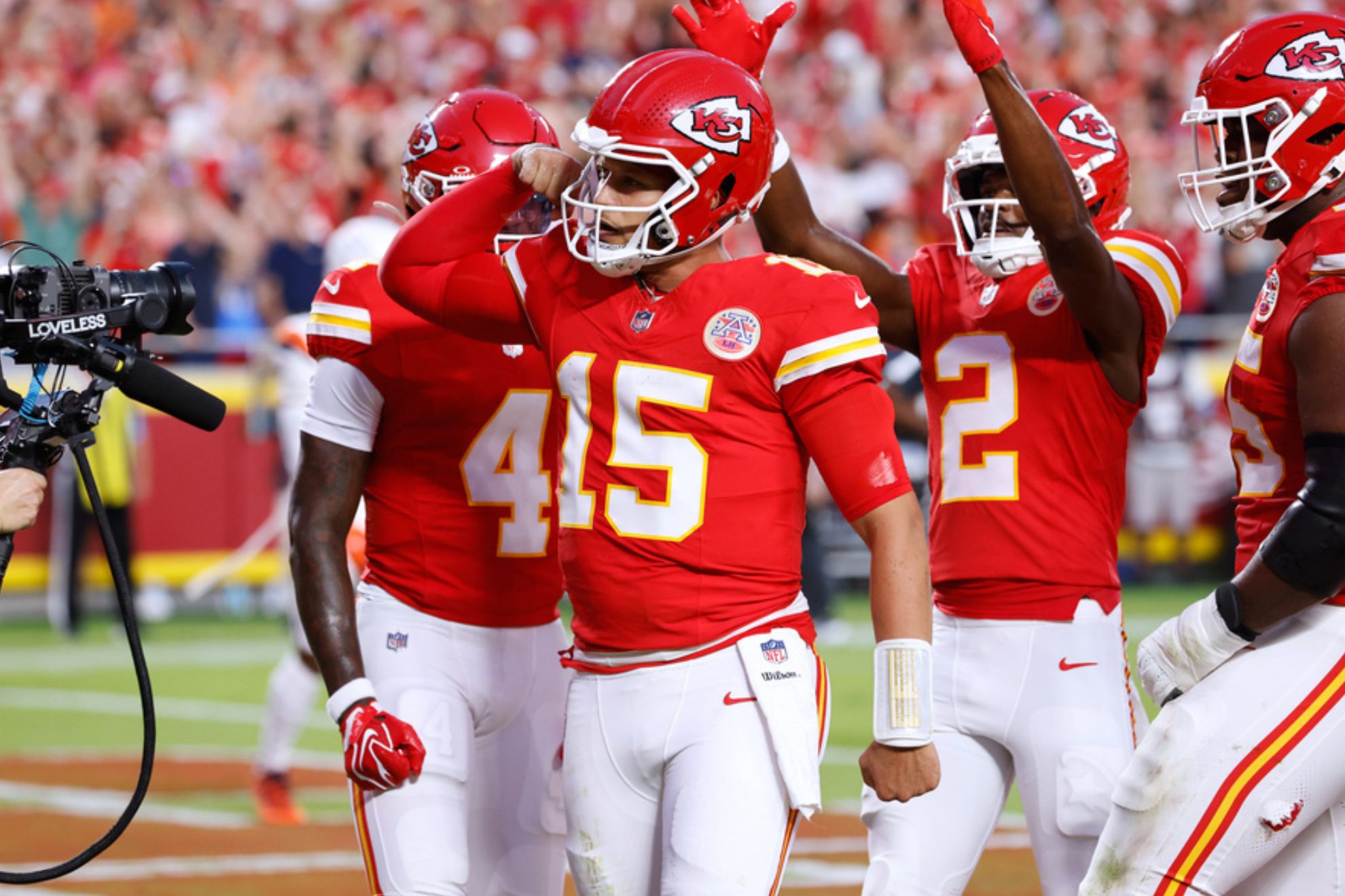 Kansas City Chiefs quarterback Patrick Mahomes (15)