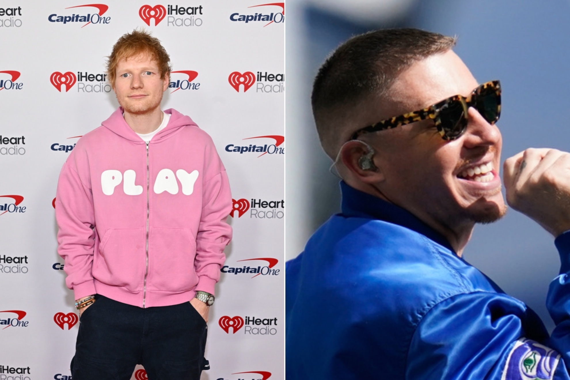 Ed Sheeran and Macklemore LAPRESSE