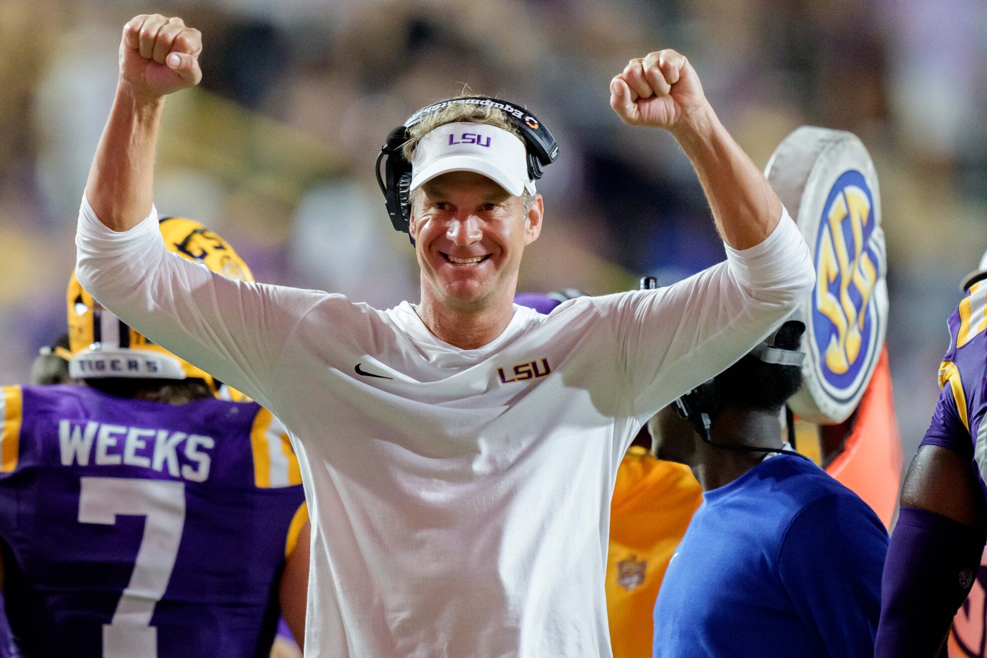LSU head coach Lane Kiffin LAPRESSE
