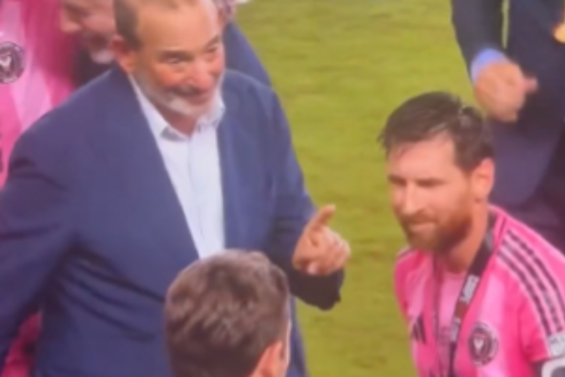 Don Garber and Leo Messi TV /