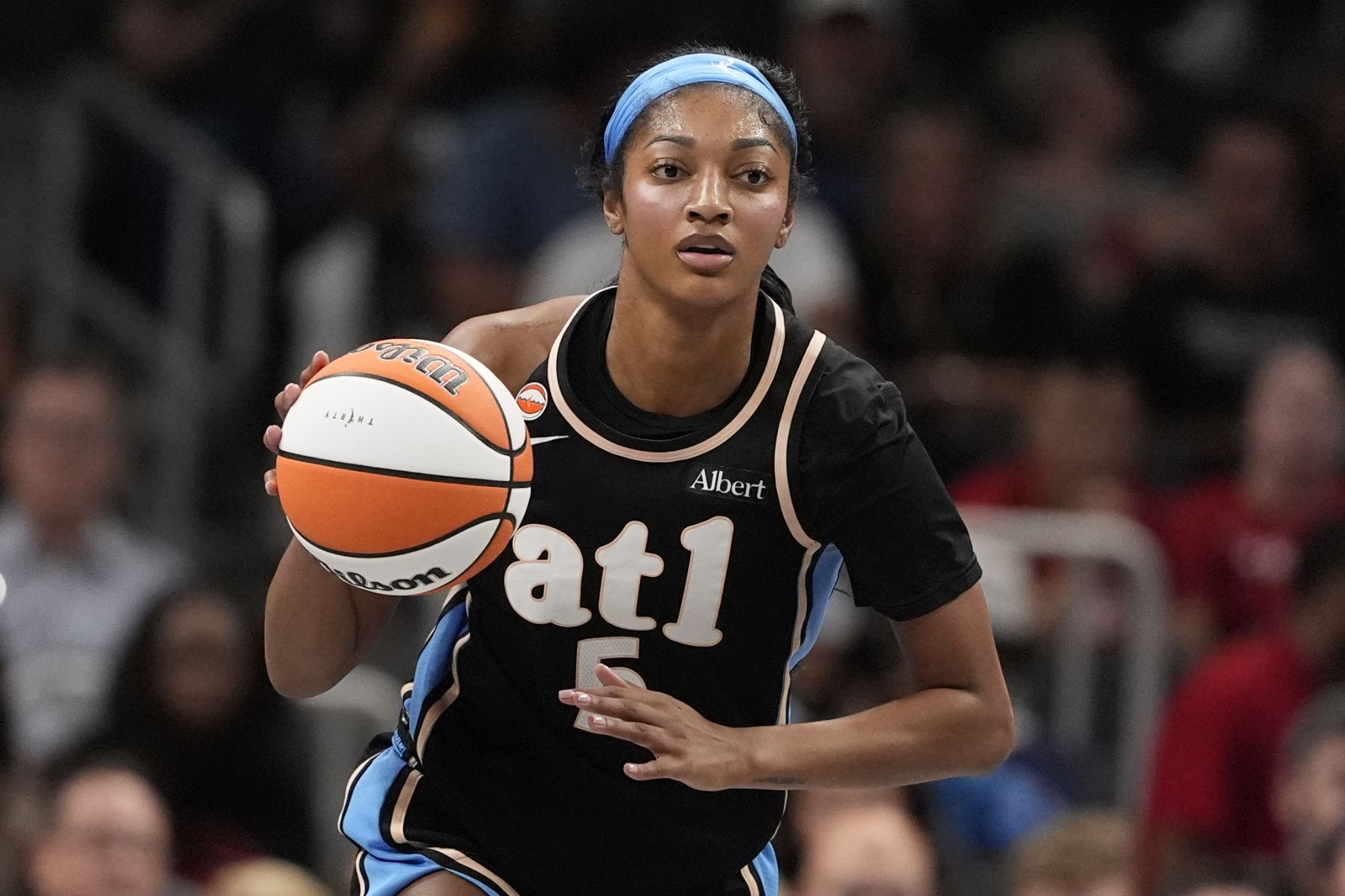 Atlanta Dream forward Angel Reese (5)