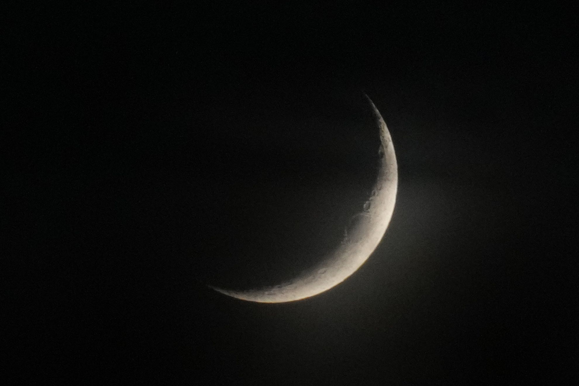 Venus is seen near the waxing crescent Moon in the evening sky in Mumbai, India, Monday, Sept. 14, 2026. AP