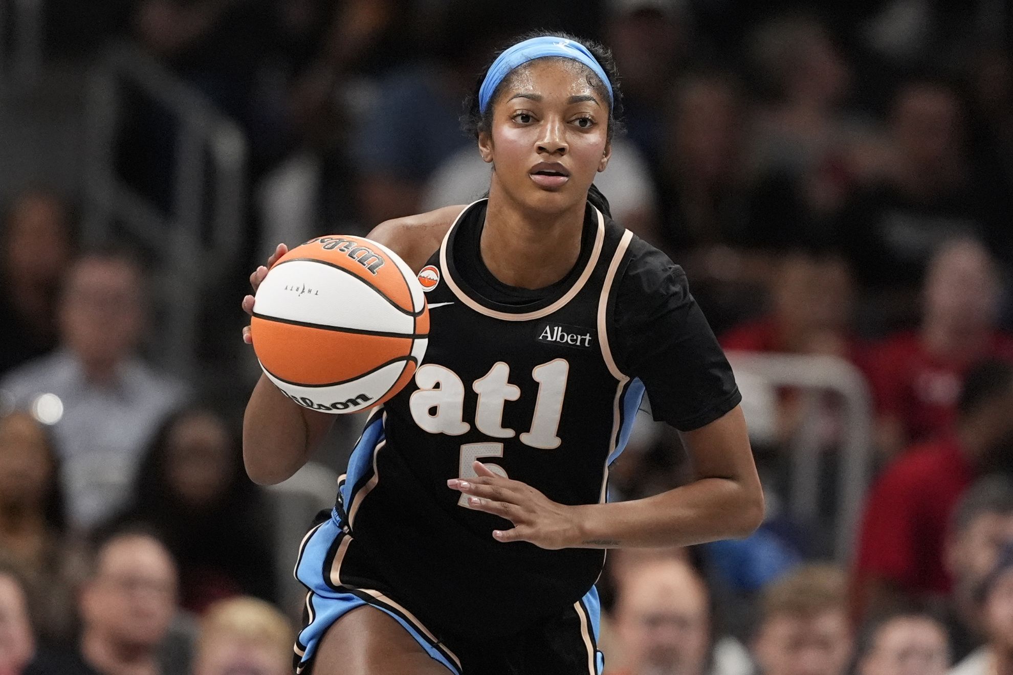 Atlanta Dream forward Angel Reese (5)