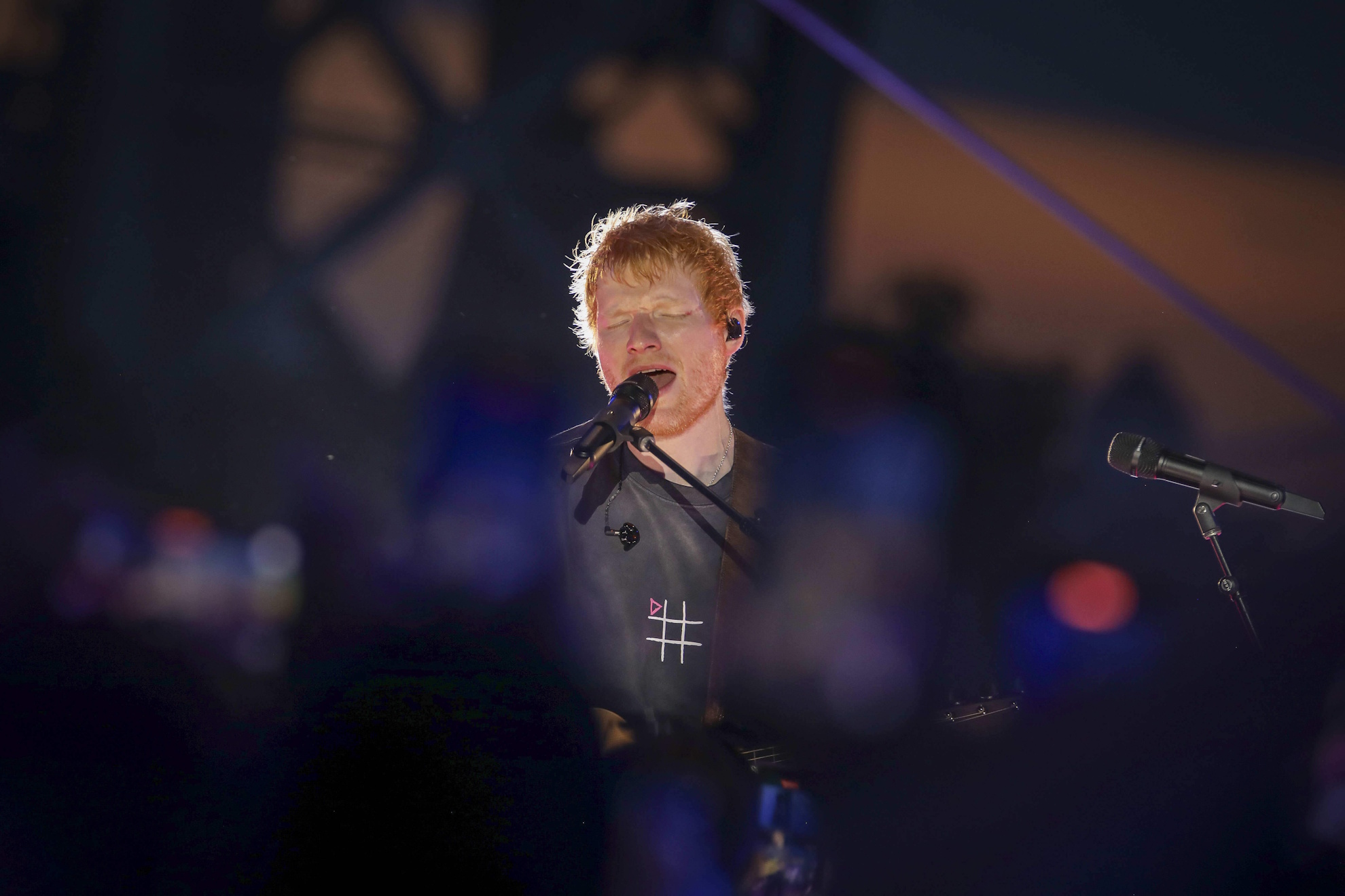 Singer-songwriter Ed Sheeran performs. LAPRESSE