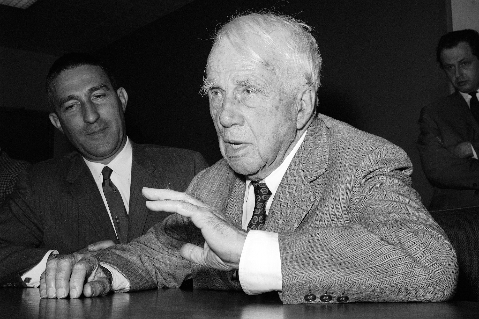 Poet Robert Frost in 1962 LaPresse