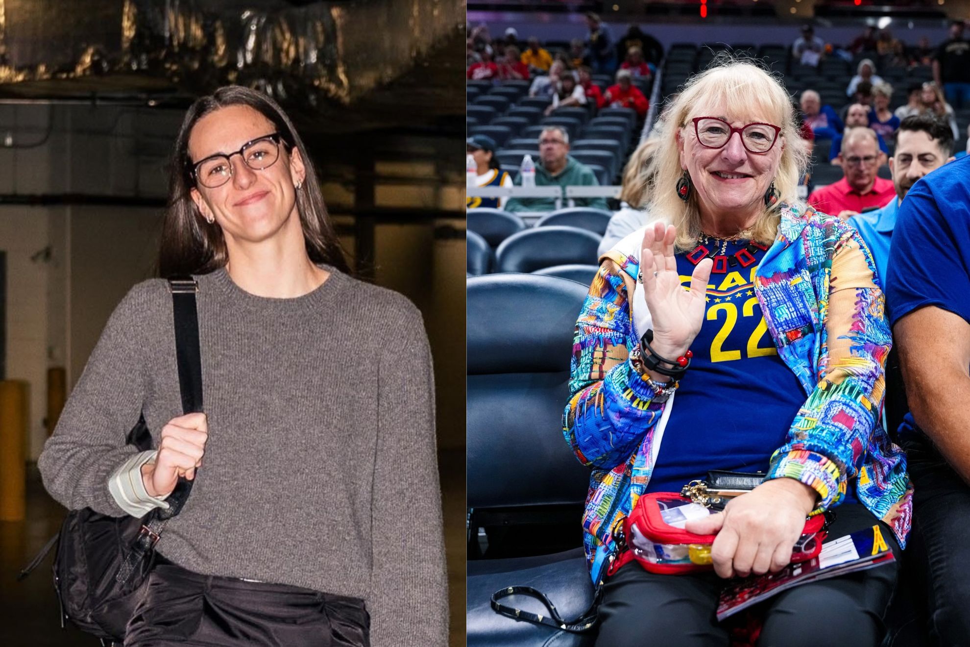 Caitlin Clark reunites with Donna Kelce