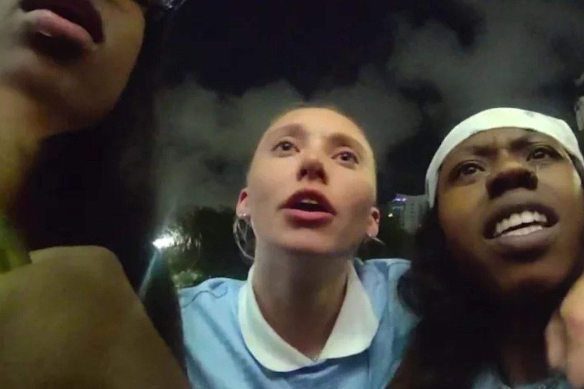 Bodycam footage captures the moment police confronted Arike Ogunbowale in March.