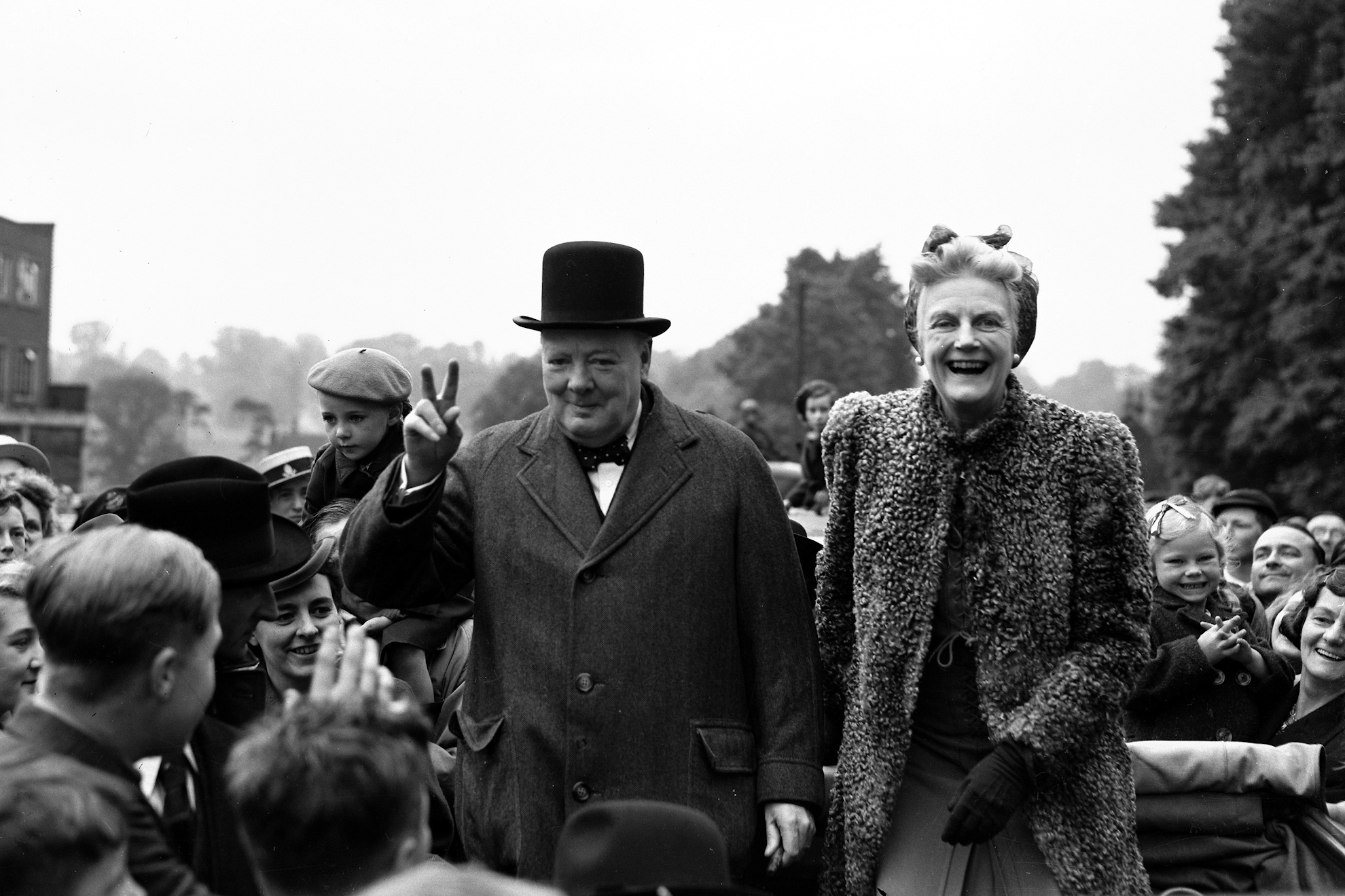 FILE - Britain's Prime Minister Winston Churchill and his wife Clementine. LAPRESSE