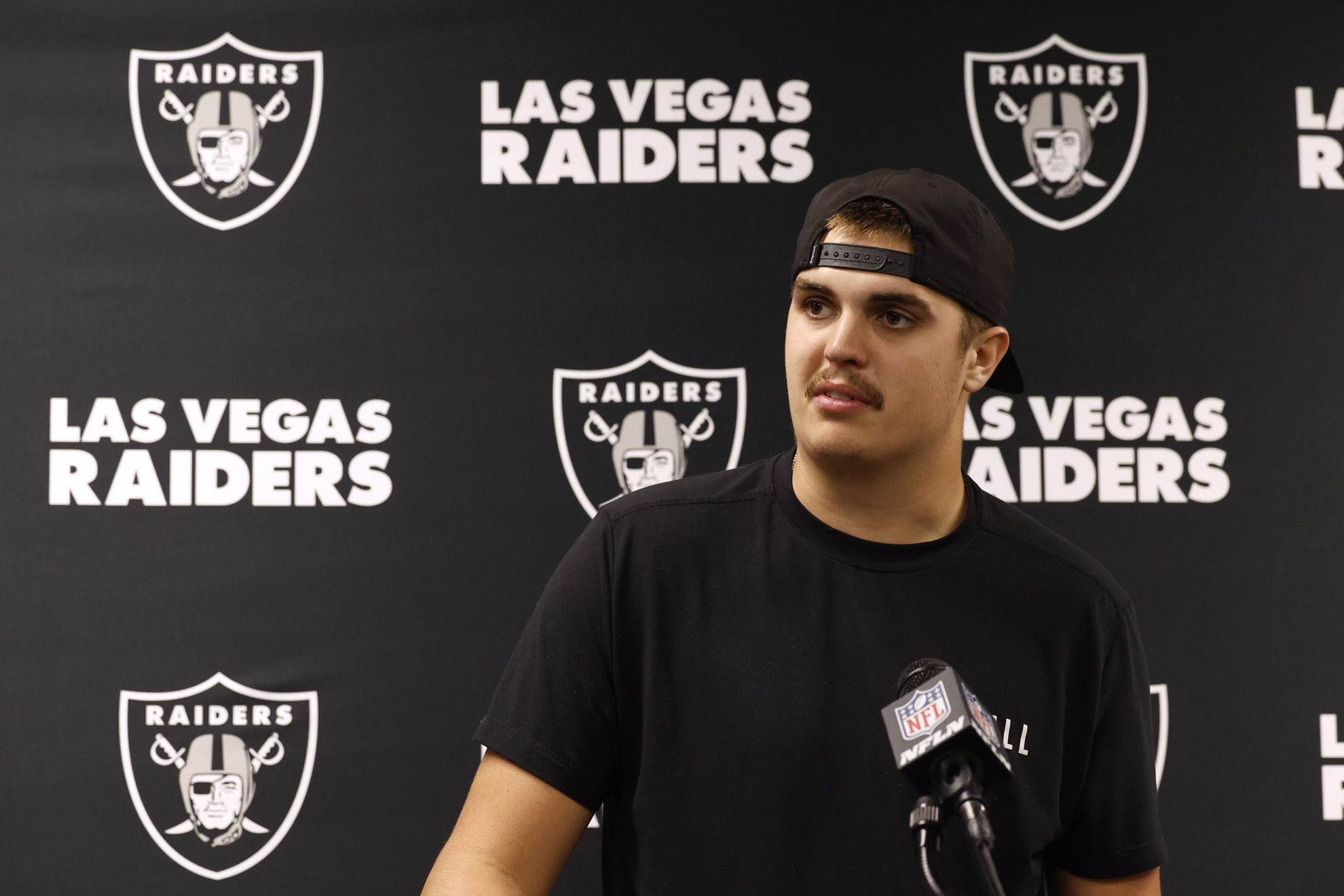 Las Vegas Raiders quarterback Aidan O'Connell LAPRESSE