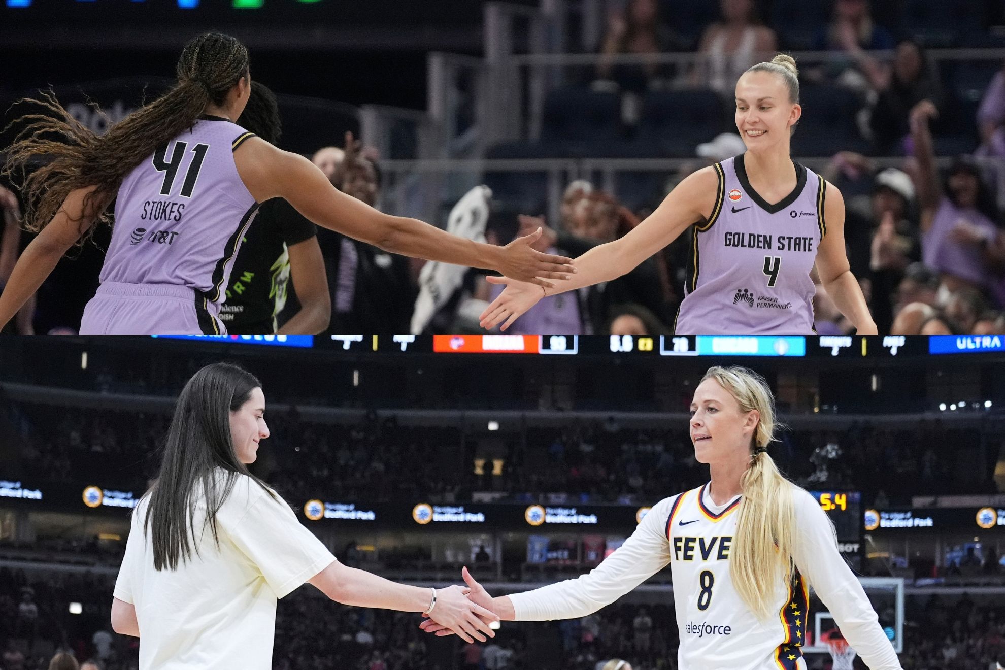 Golden State Valkyries and Indiana Fever AP