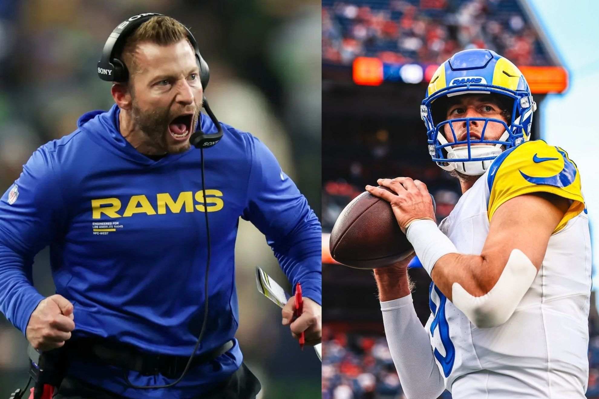 Sean McVay and Matthew Stafford Facebook