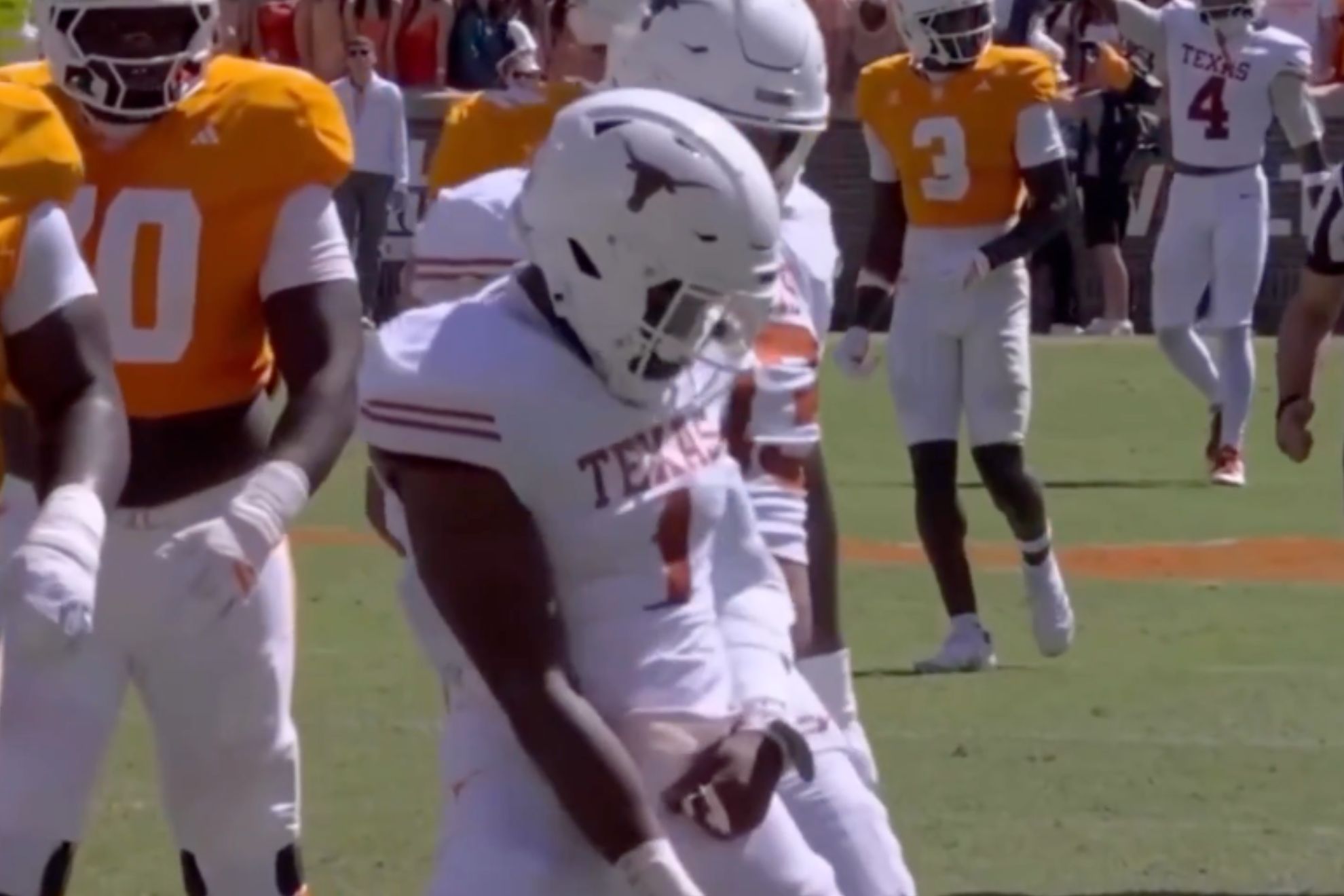 Colin Simmons' celebration