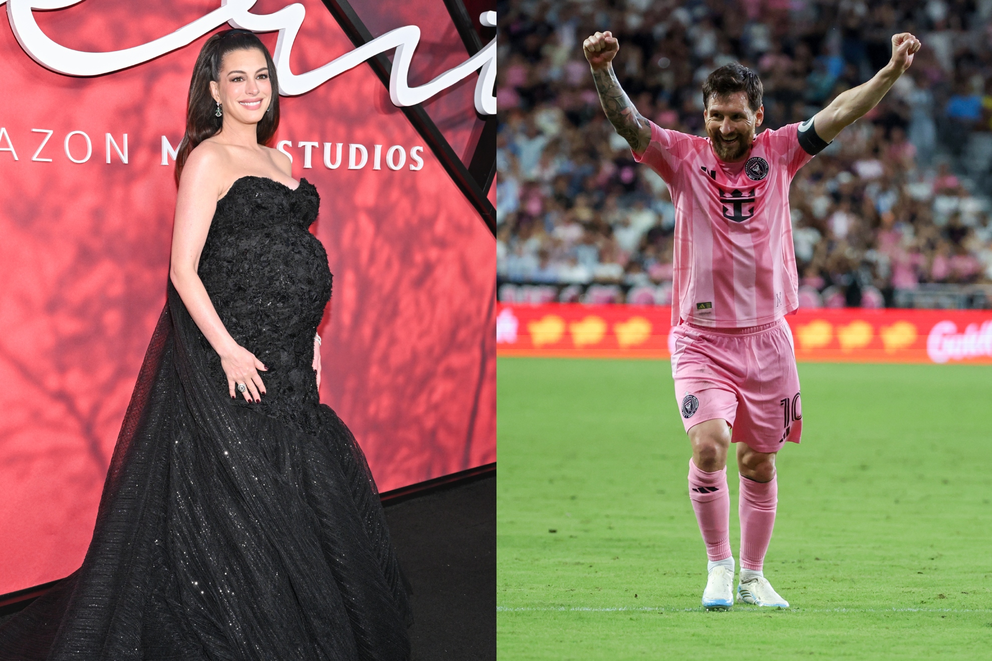 Lionel Messi and Anne Hathaway
