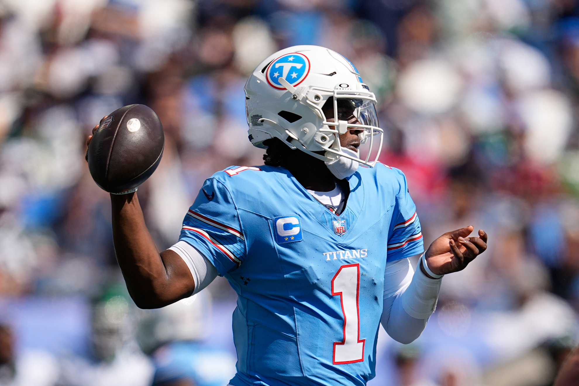 Tennessee Titans quarterback Cam Ward