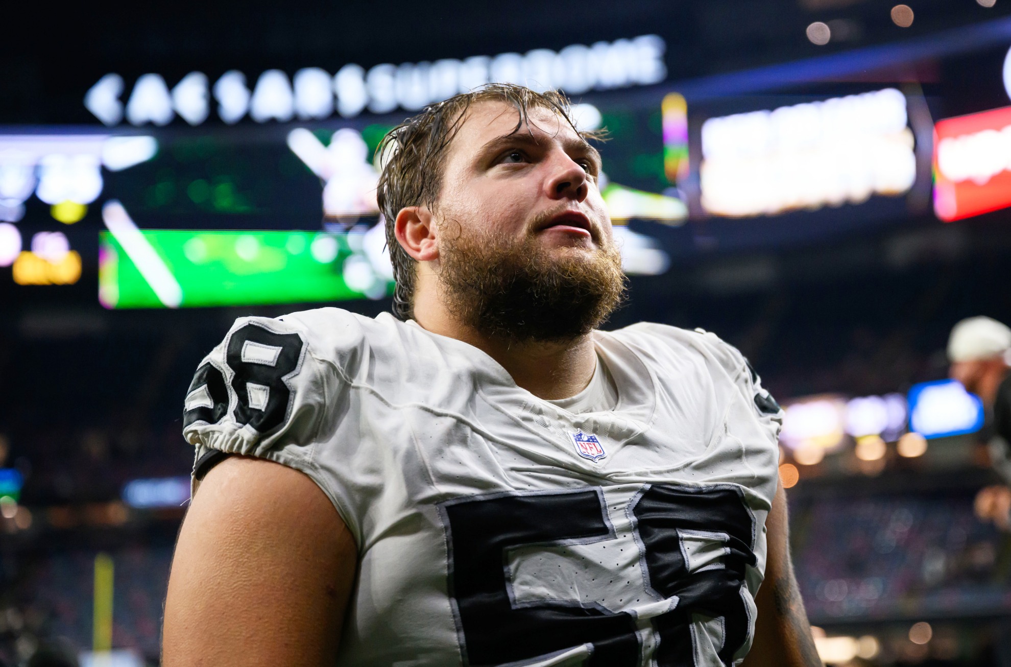 Las Vegas Raiders offensive tackle, Jackson Powers-Johnson LAPRESSE