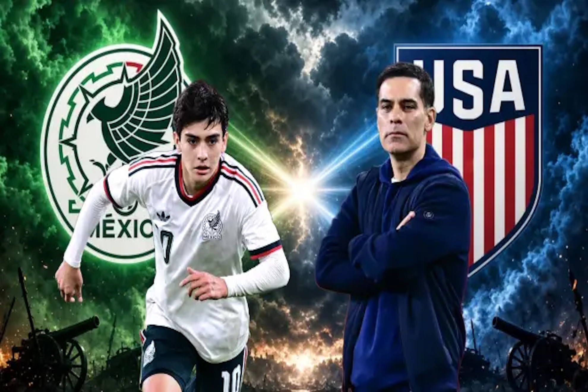 Gilberto Mora and Rafa Márquez.