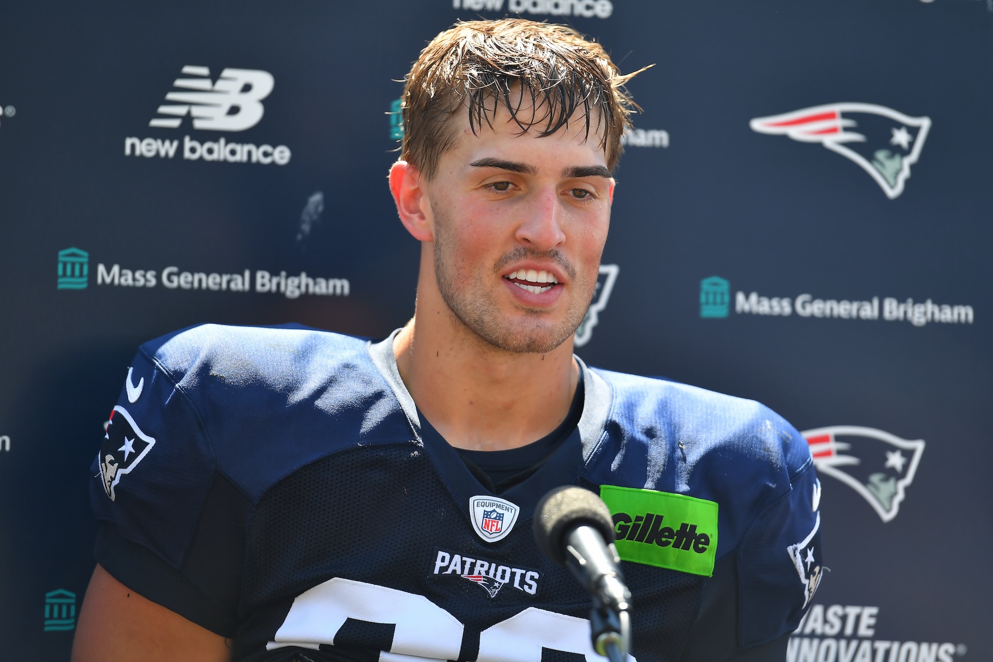 More turmoil for the Patriots as Eli Raridon and his wife Anna reveal ...