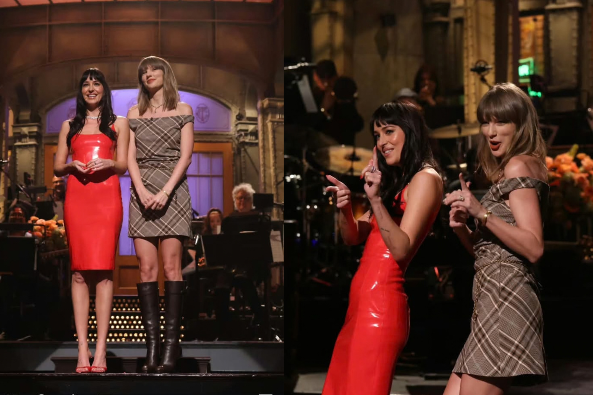 The singer made a surprise appearance during the actress's monologue, as she returned to the show to coincide with the premiere of "Verity." instagram@weshmindjournal