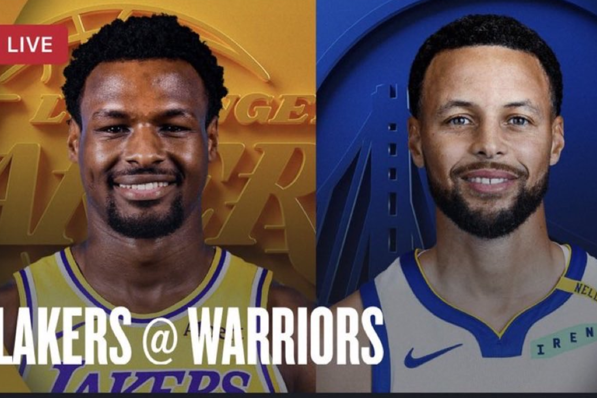 The reaction of both during the Lakers vs. Warriors drew attention after a refereeing decision that involved the young Los Angeles player. instagram@the