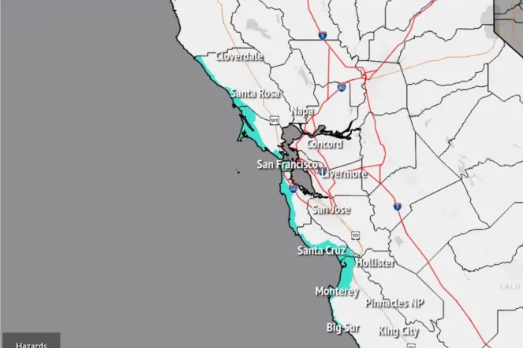 The National Weather Service reported that dangerous conditions are expected on the beaches of the San Francisco Bay Area X (Twitter)NWSBayArea
