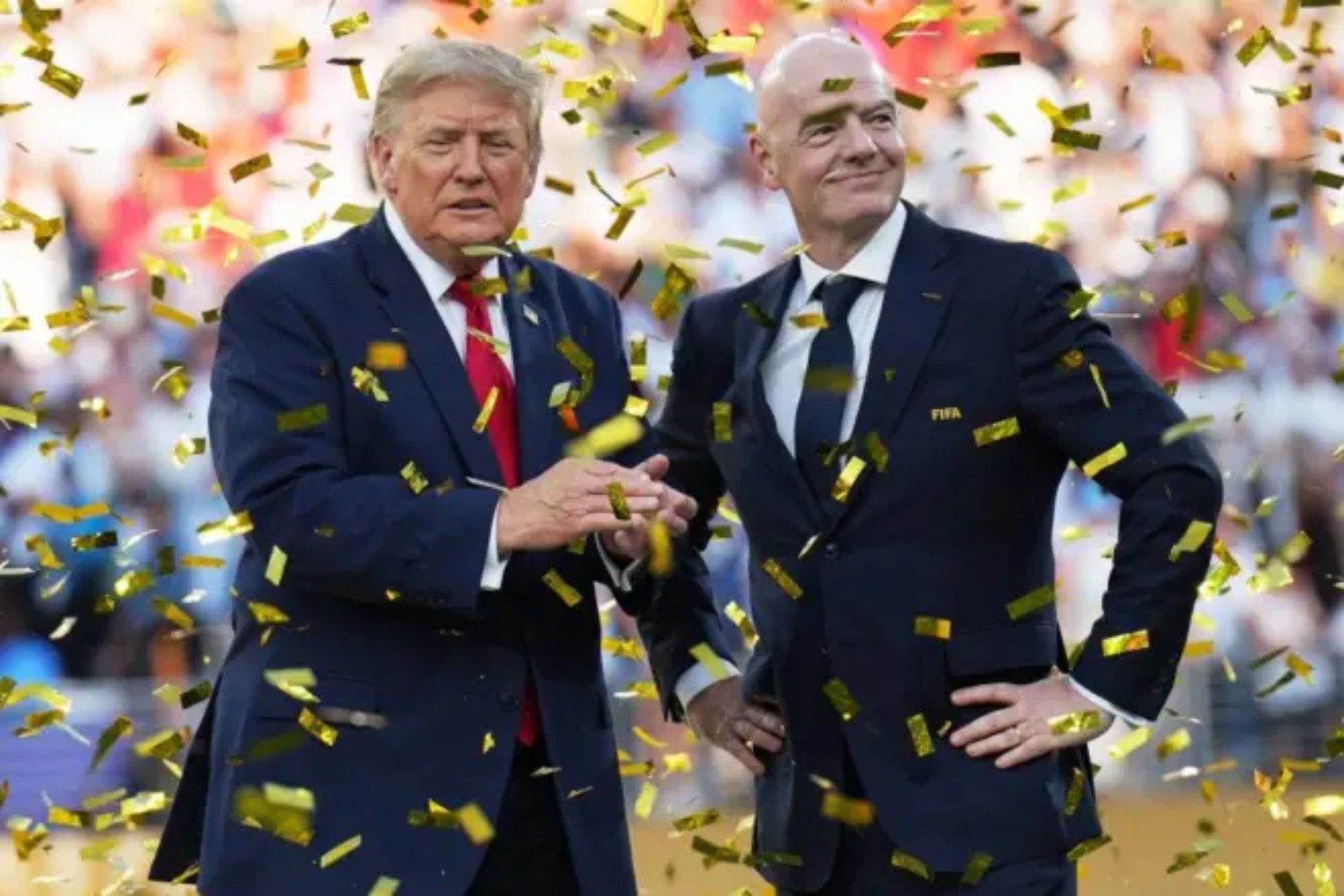 Donald Trump and Gianni Infantino / LAPRESSE