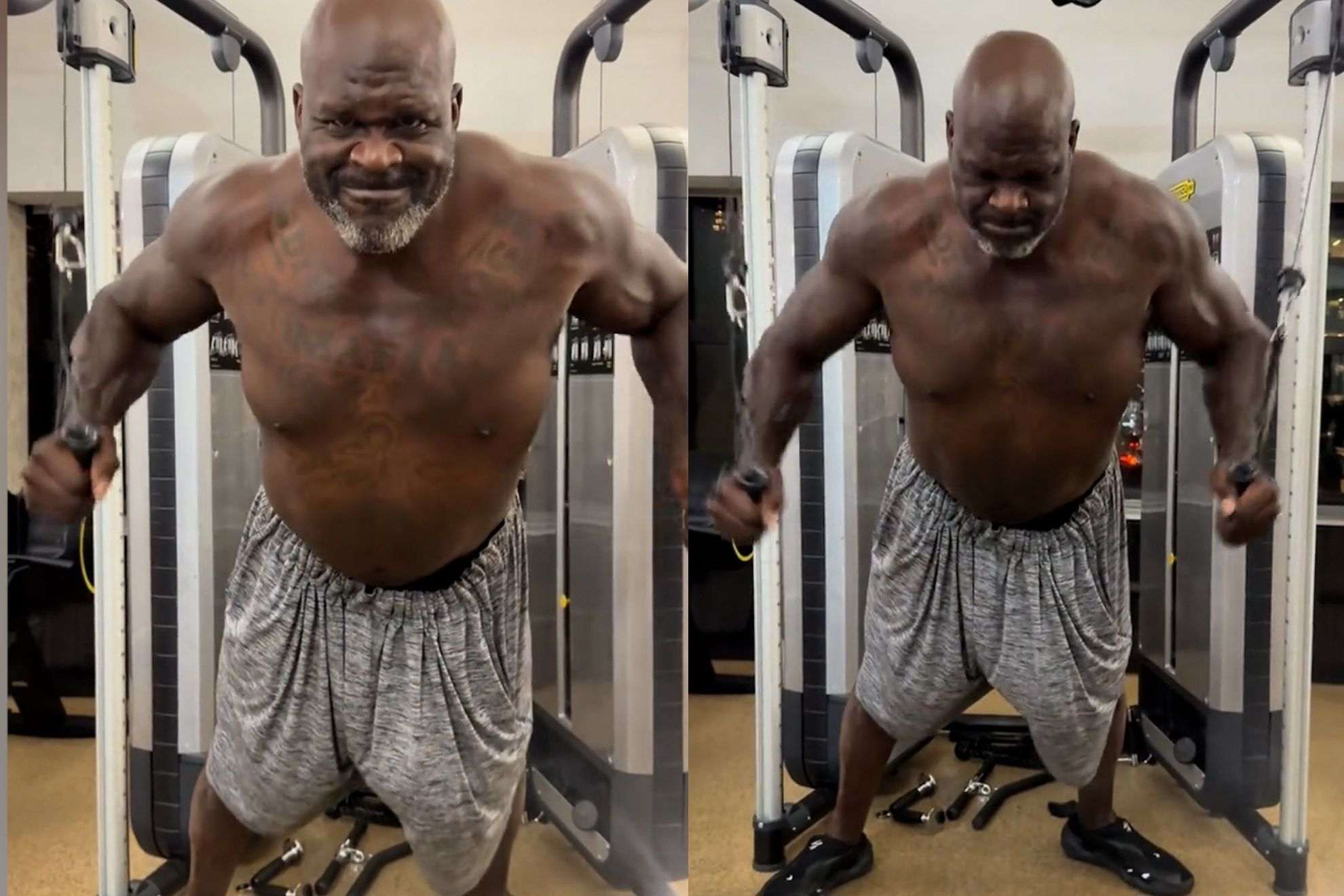 Shaq’s workout video sends social media into a frenzy over unexpected detail TikTok