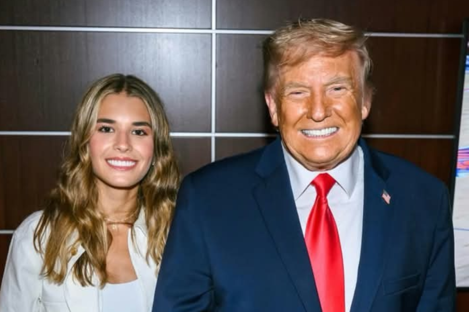 Donald Trump's granddaughter stars in a funny discussion with her Italian companion, who doesn't seem willing to approve of the combination of packaged pasta and jarred sauce. instagram@kaitrump