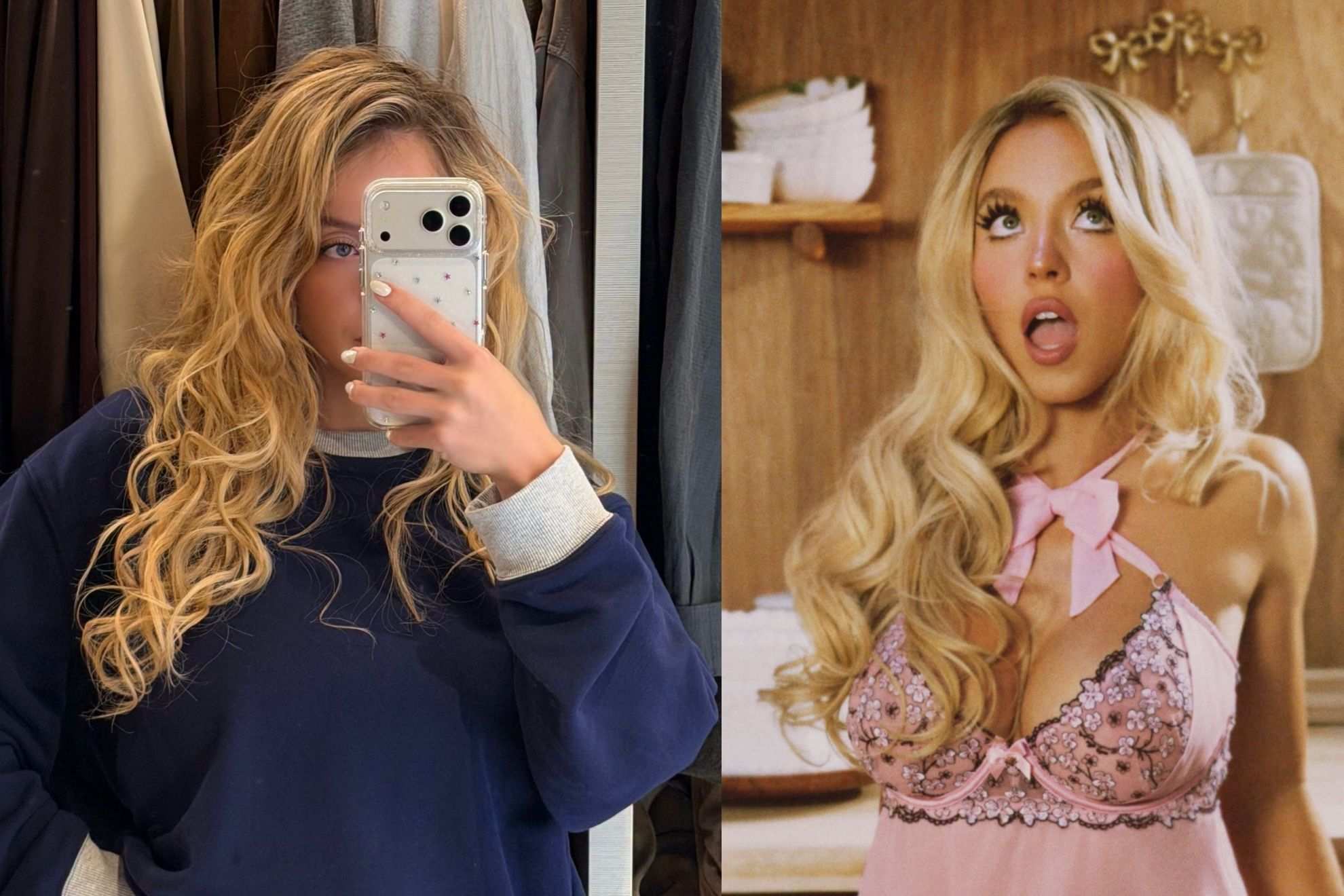 Sydney Sweeney turns an oversized sweatshirt into a fall fashion statement Facebook