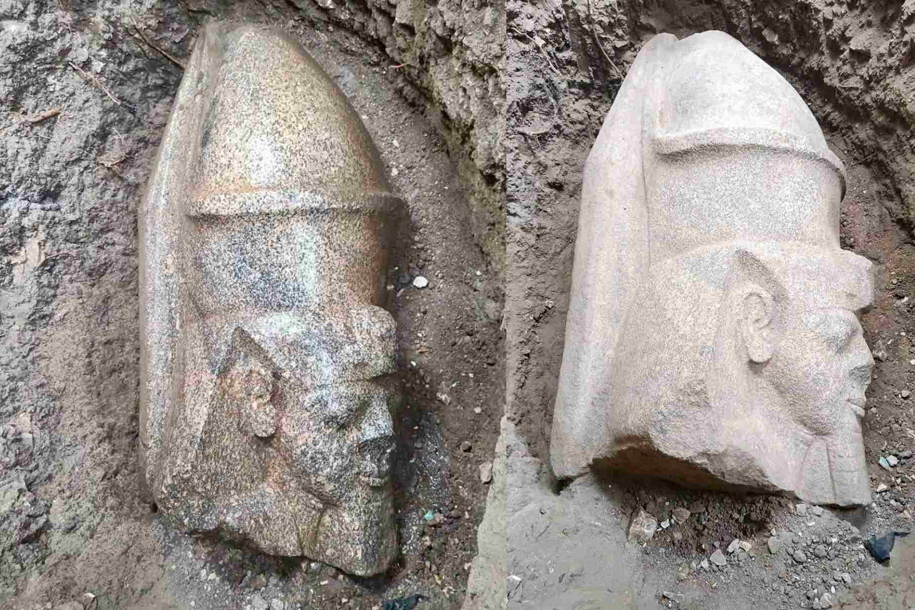 Massive pharaoh statue discovered by accident in Egypt could stand more than 27 feet tall X