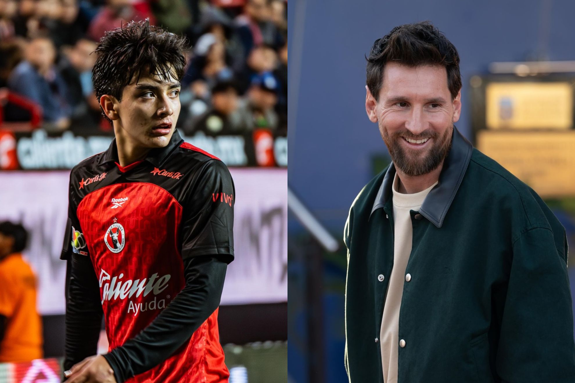 Gilberto Mora and Messi