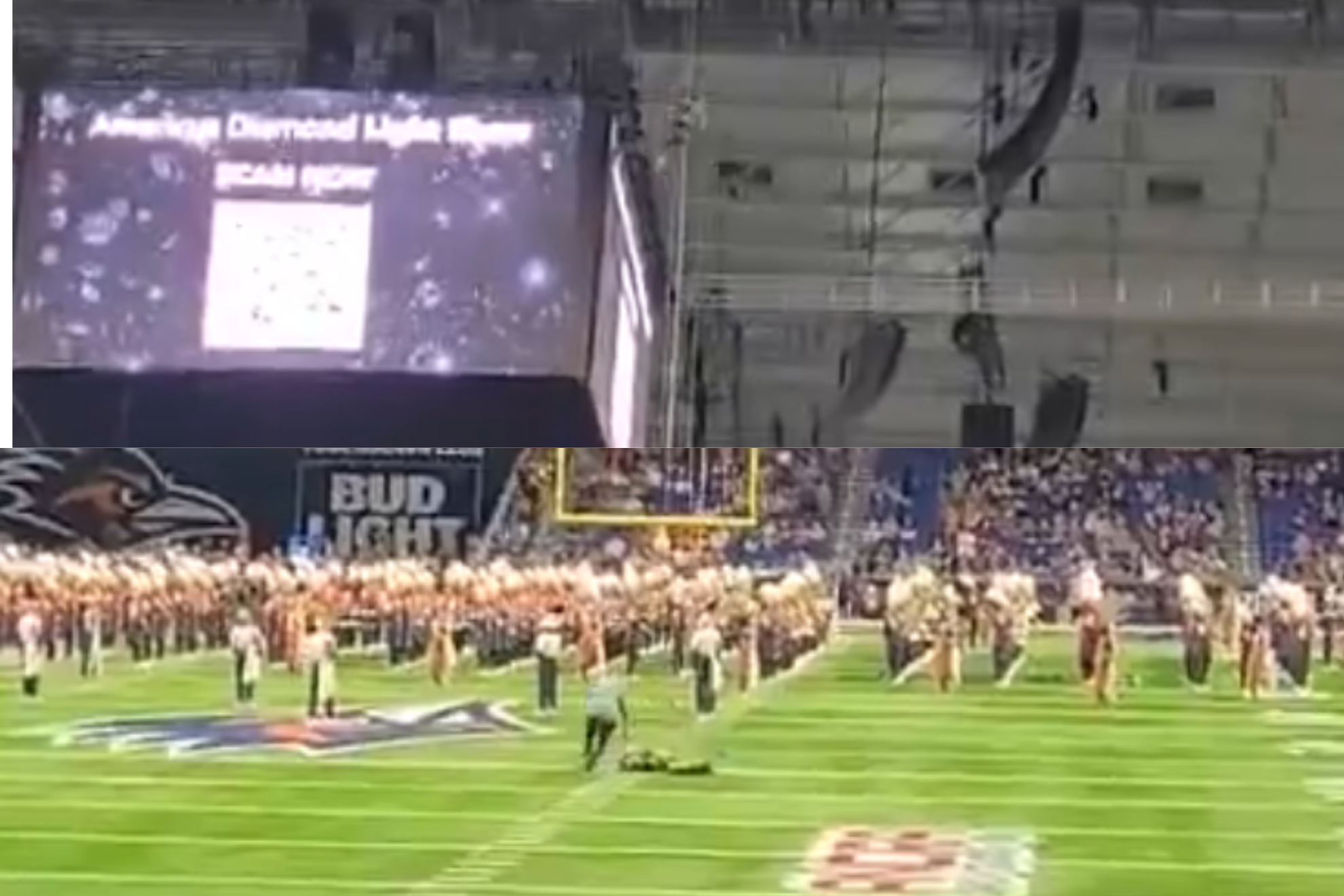Military officer's fall from top of Alamodome before UTSA-Navy game.
