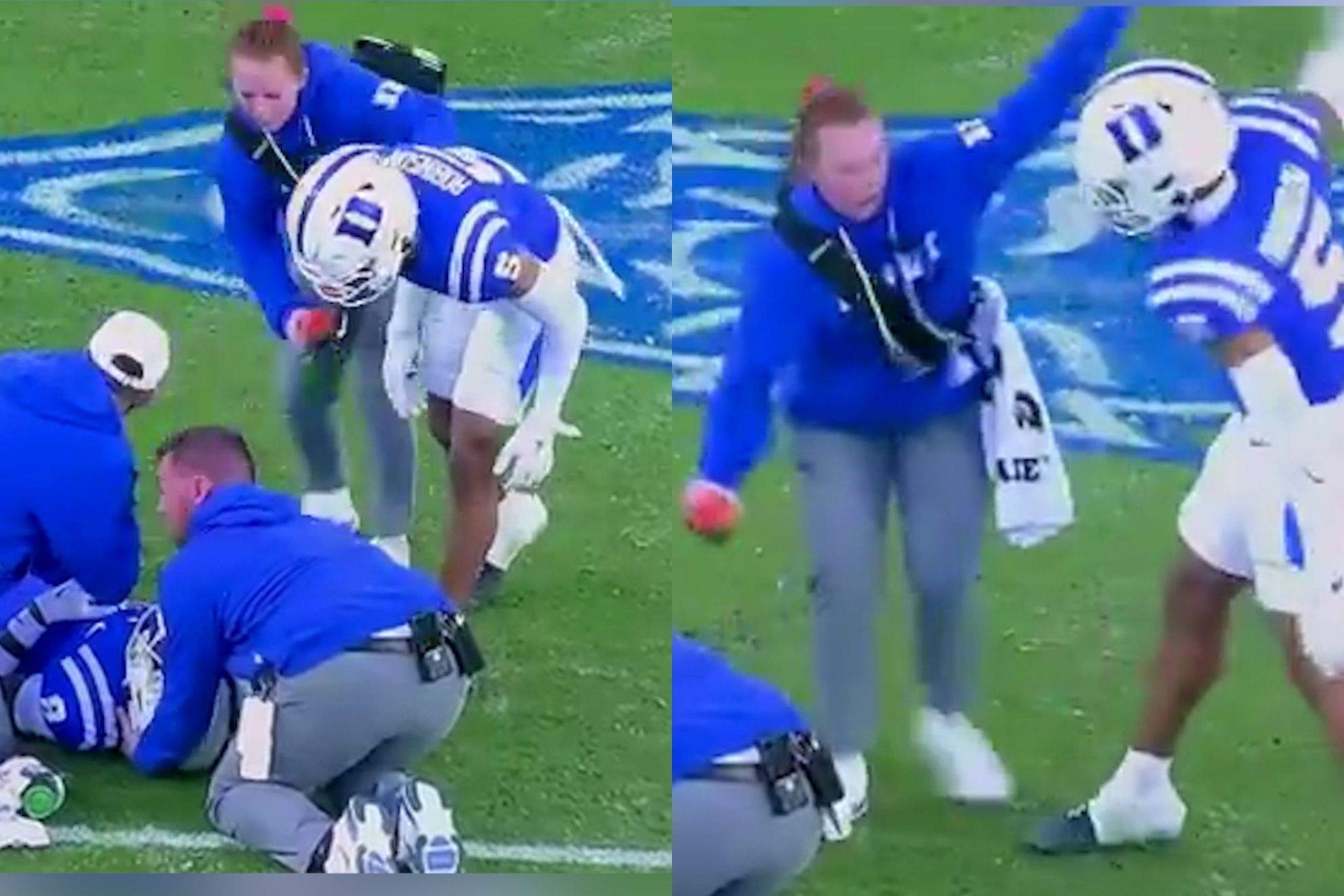 Duke Player Faces Backlash After Athletic Trainer Is Pushed Aside During Injury Scare X