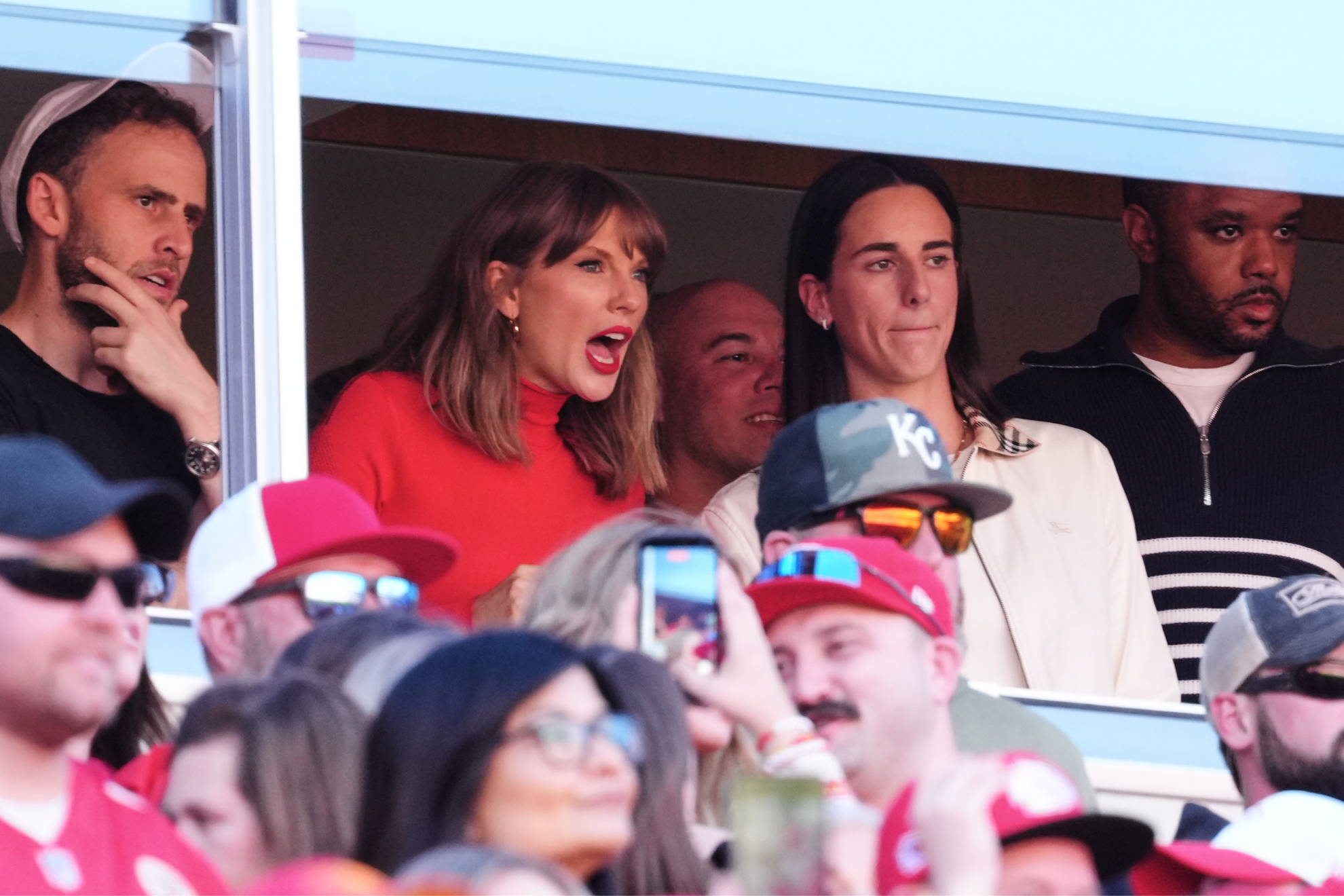 Caitlin Clark feels “weird” when Taylor Swift gets close to her while walking through a crowd