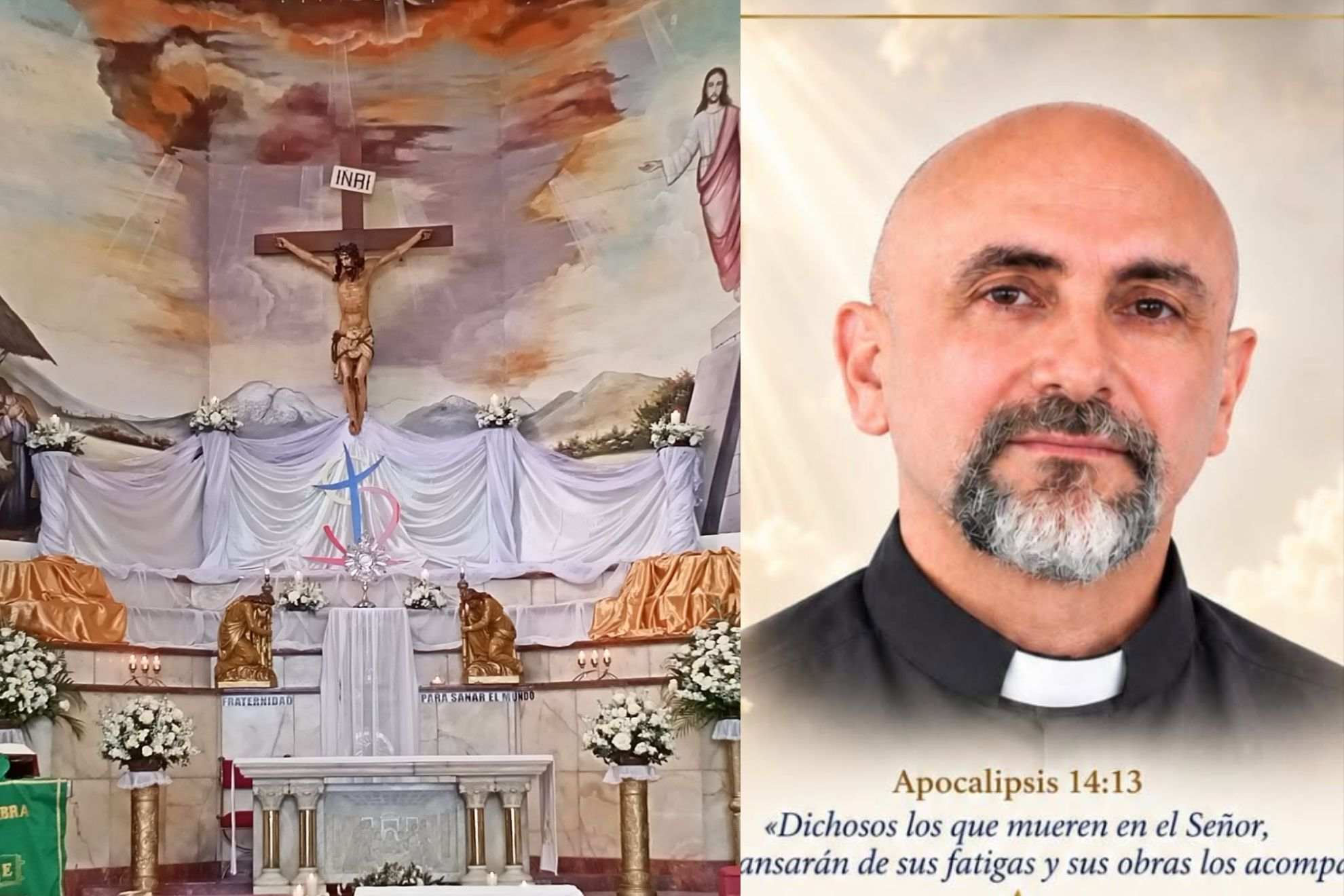 A priest’s final words before giant crucifix crushes him during Mass Facebook