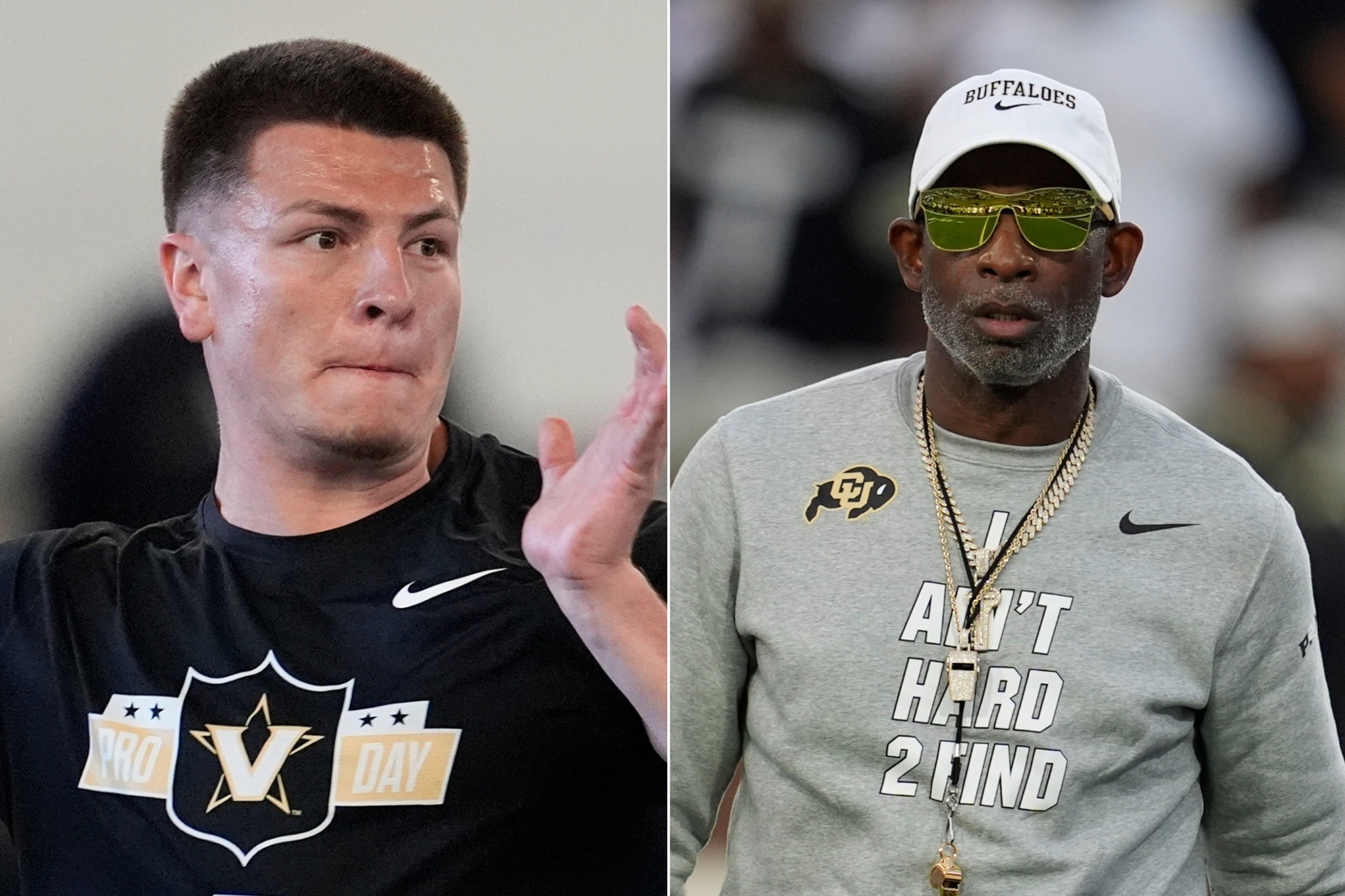 Diego Pavia and Deion Sanders LAPRESSE