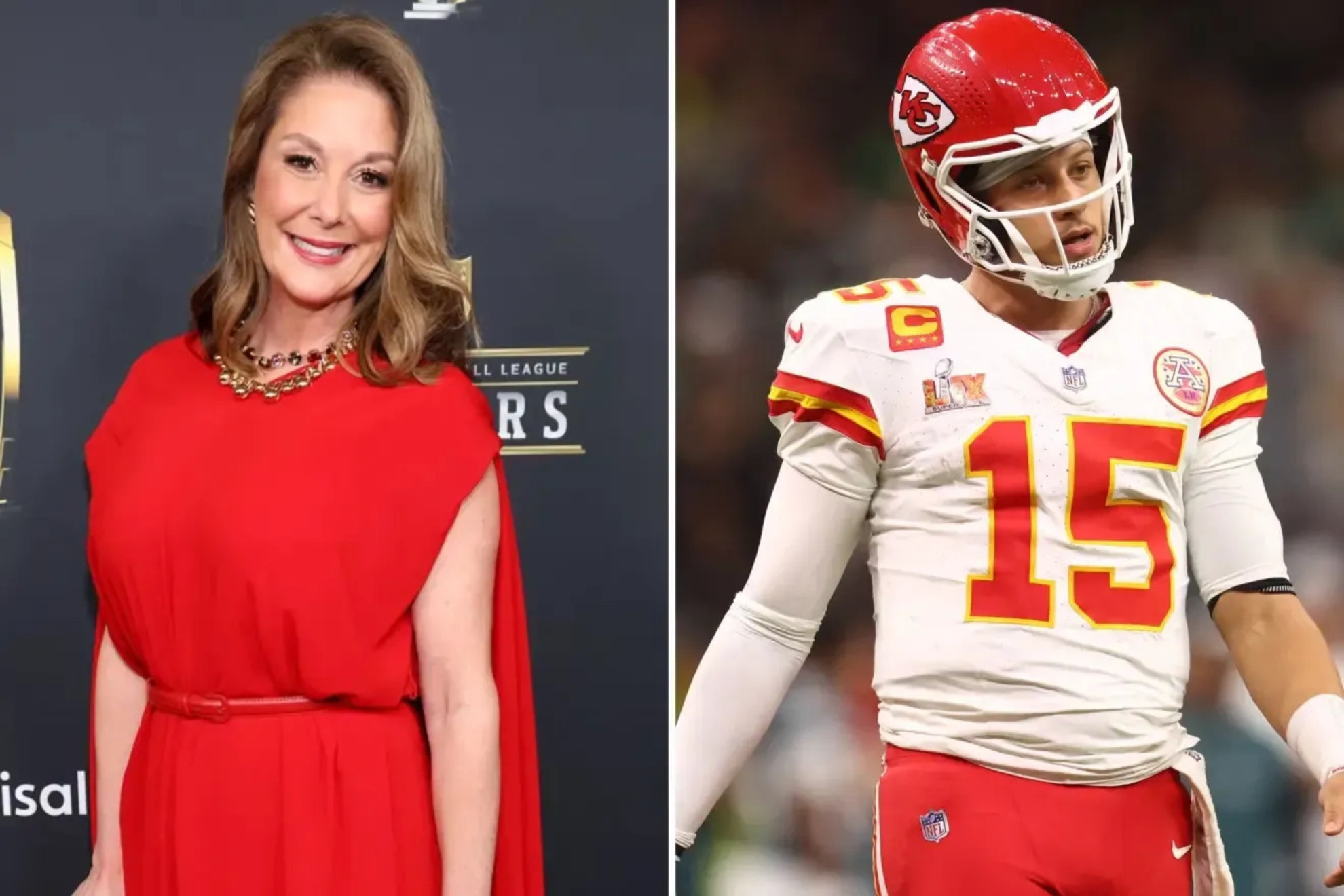Randi Mahomes and Patrick Mahomes LAPRESSE