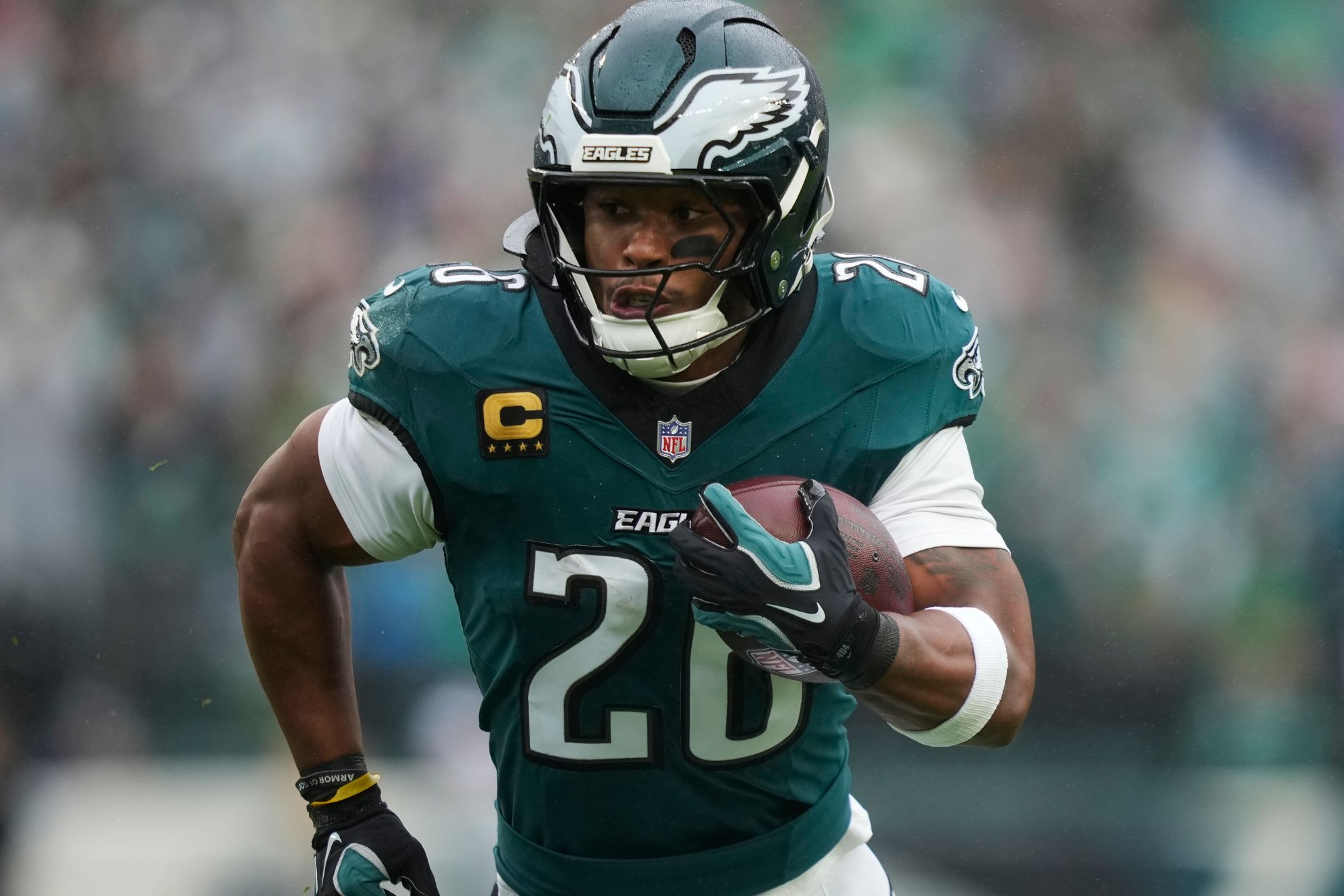 Philadelphia Eagles running back Saquon Barkley LaPresse