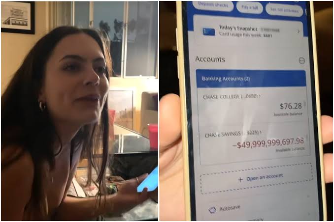 Maddie McGivern discovers a debt of nearly $50 billion in her account. TikTok