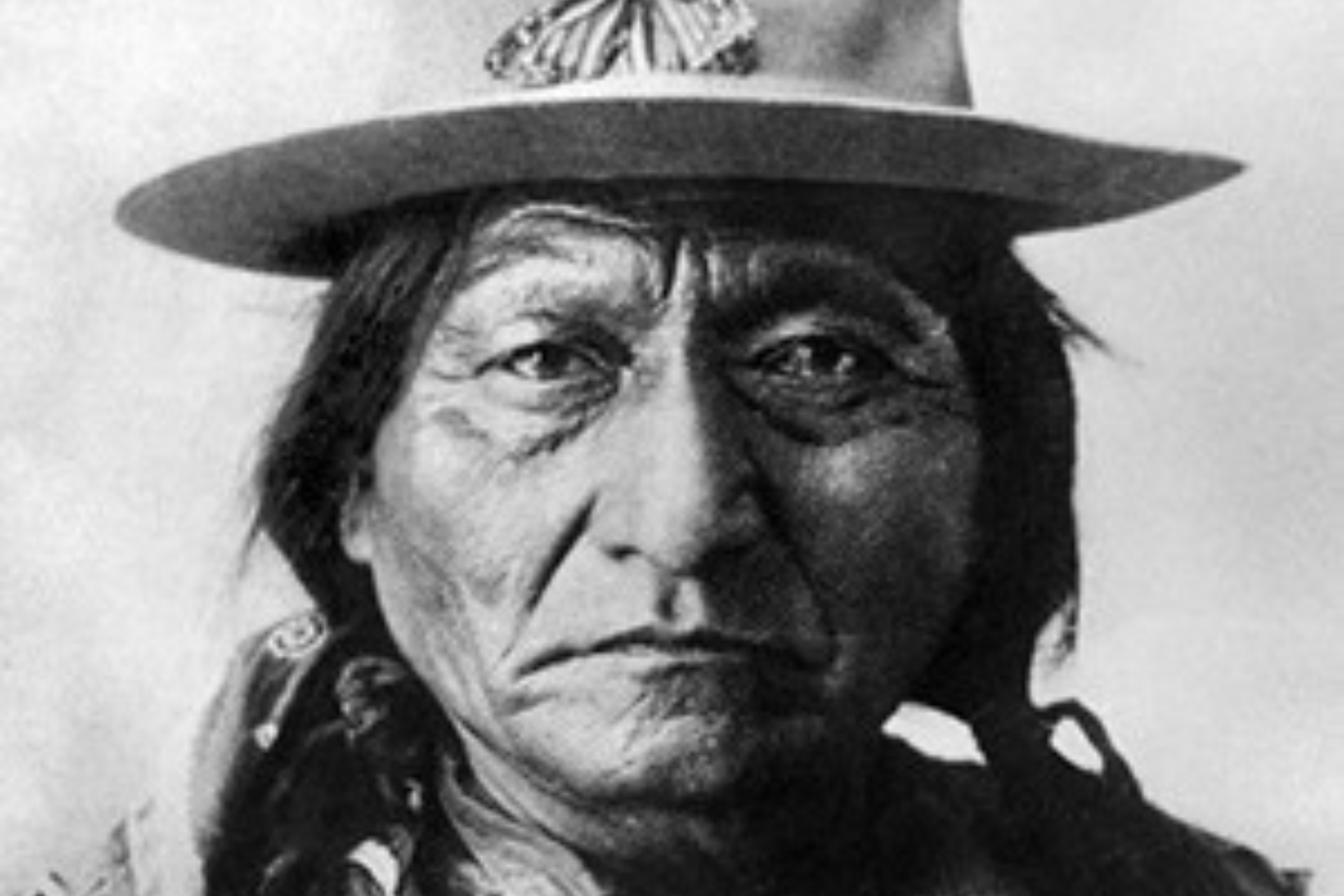 Sitting Bull pictured during his later years. via Akta Lakota Musuem & Cultural Center