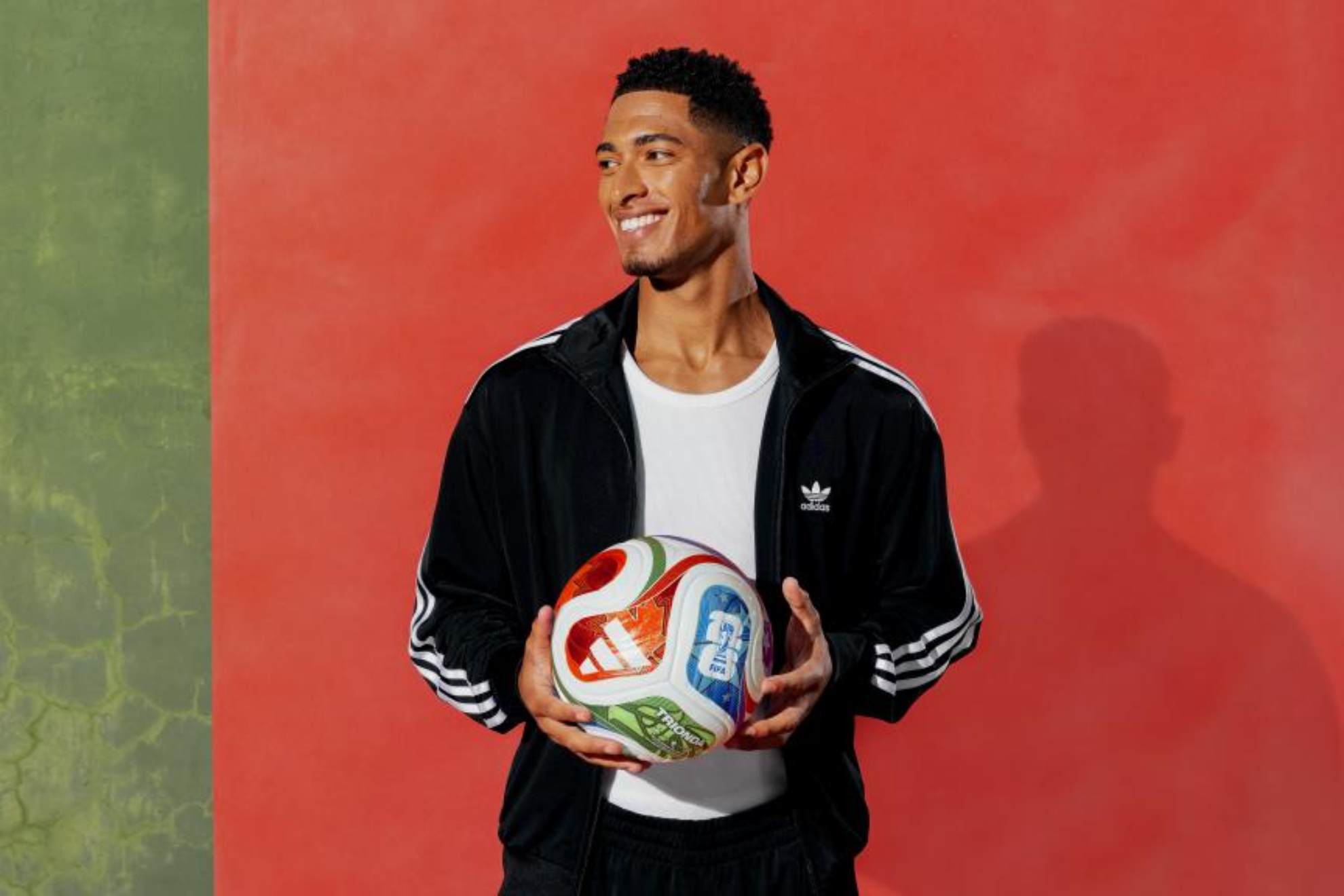 Jude Bellingham poses in an official photo shoot ahead of the 2026 World Cup