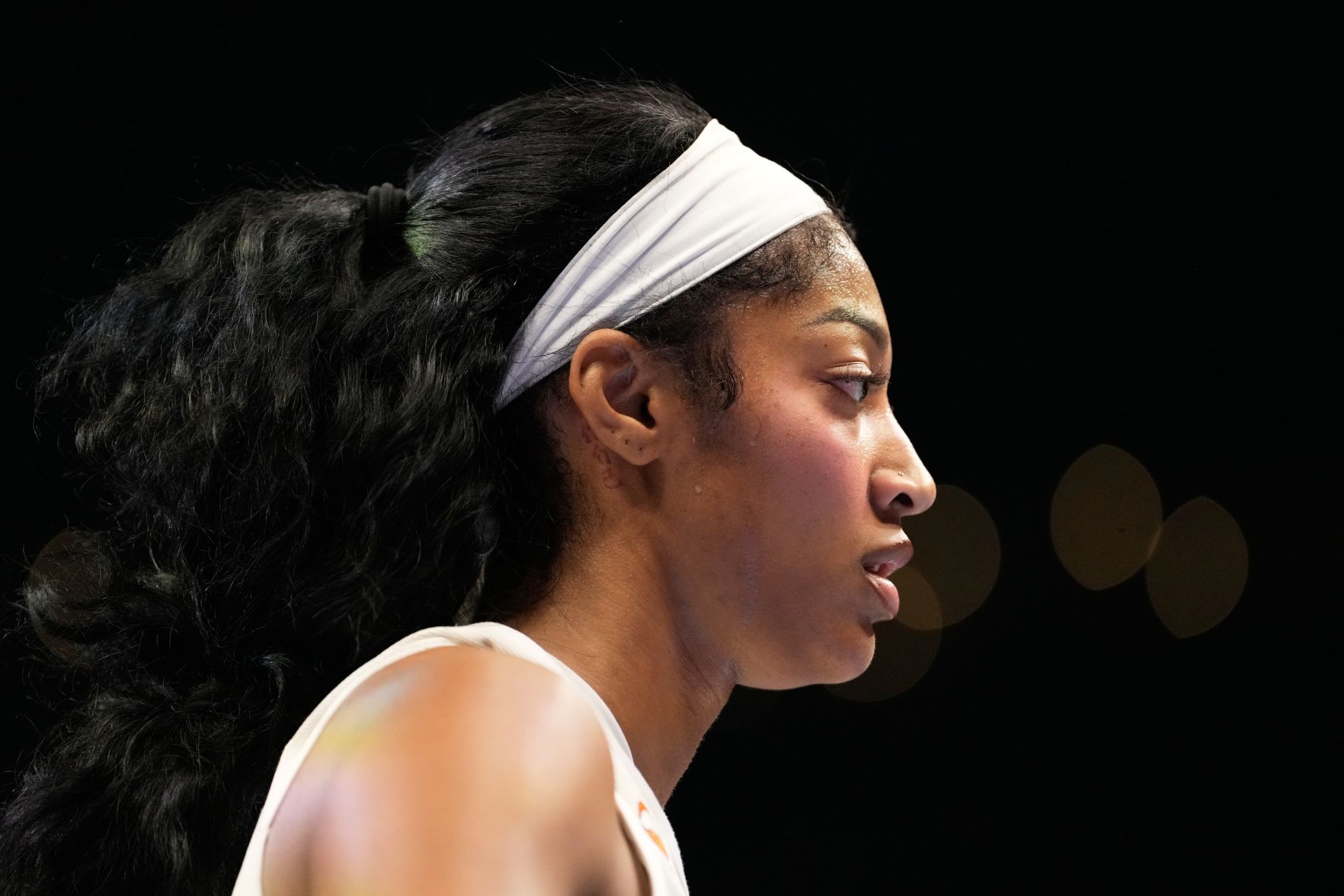 Atlanta Dream forward Angel Reese (5) on the court during Game 4 of the WNBA basketball finals against the Golden State Valkyries on Saturday, Oct. 24, 2026, in Atlanta.