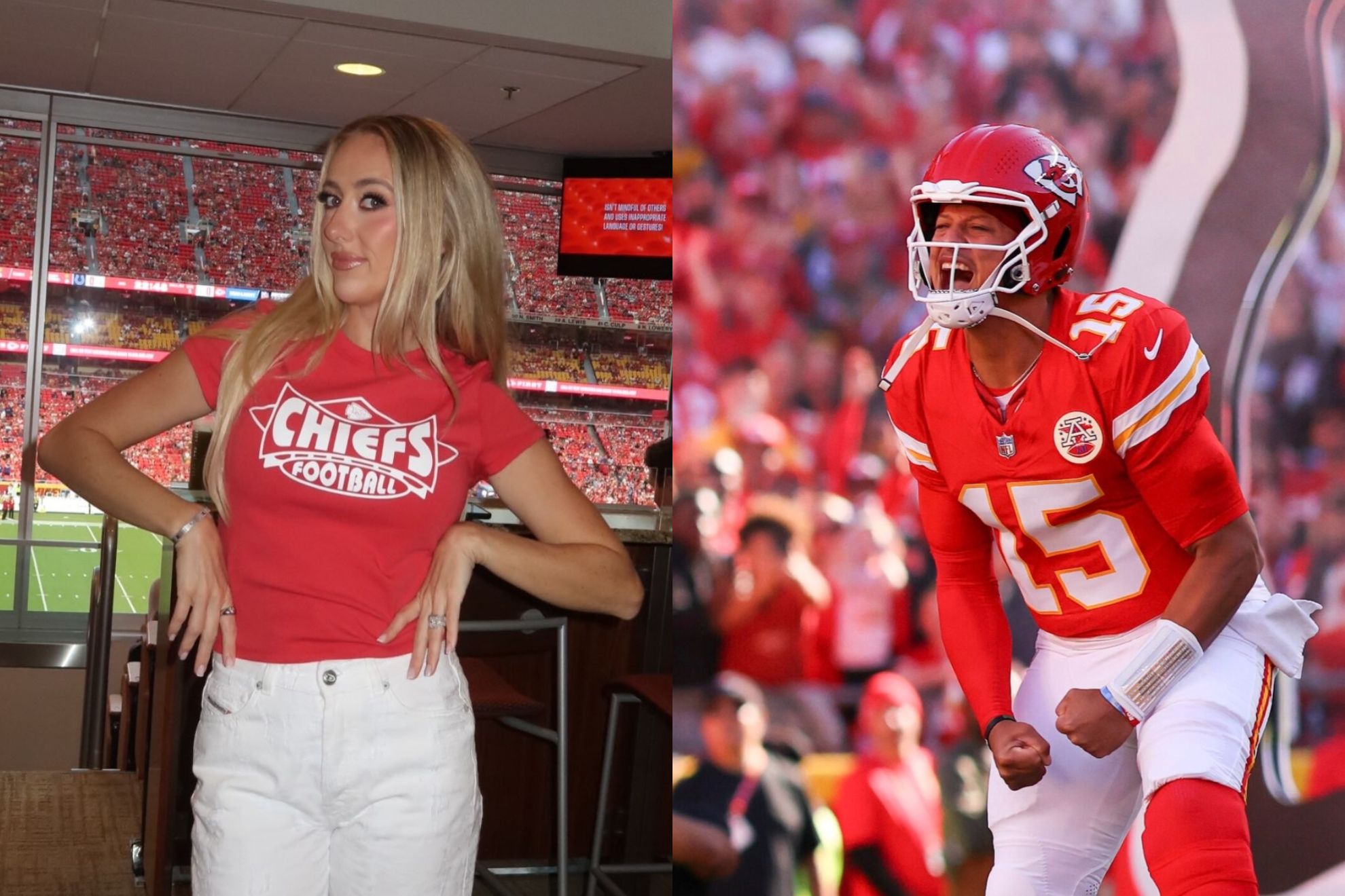 Brittany Mahomes and Patrick Mahomes IG
