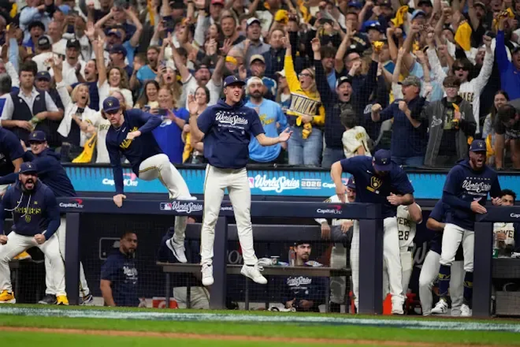 Brewers comeback to take a 2-0 lead in the World Series.