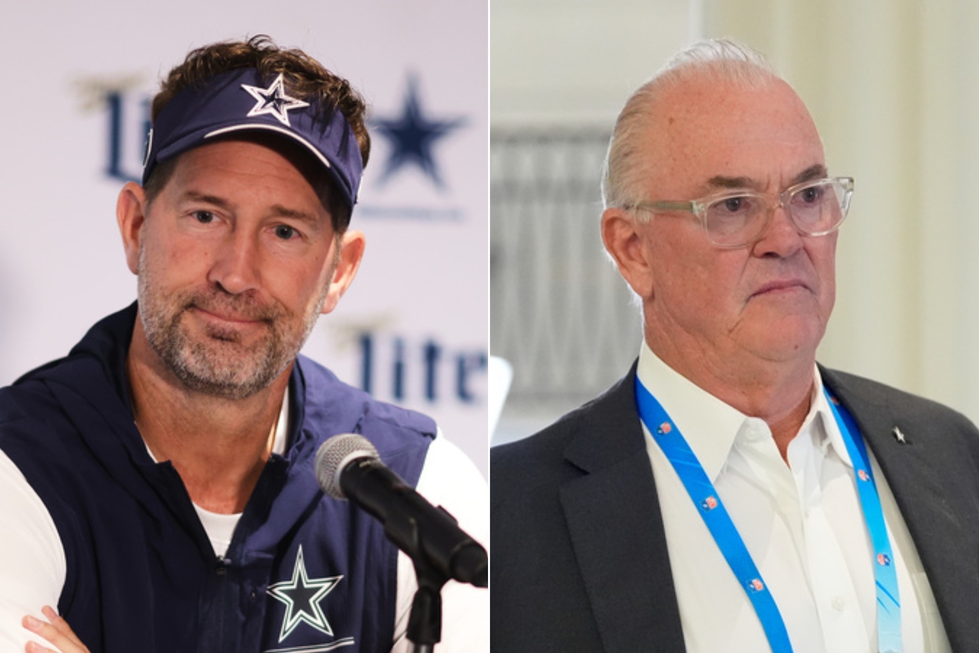 Brian Schottenheimer and Stephen Jones LAPRESSE