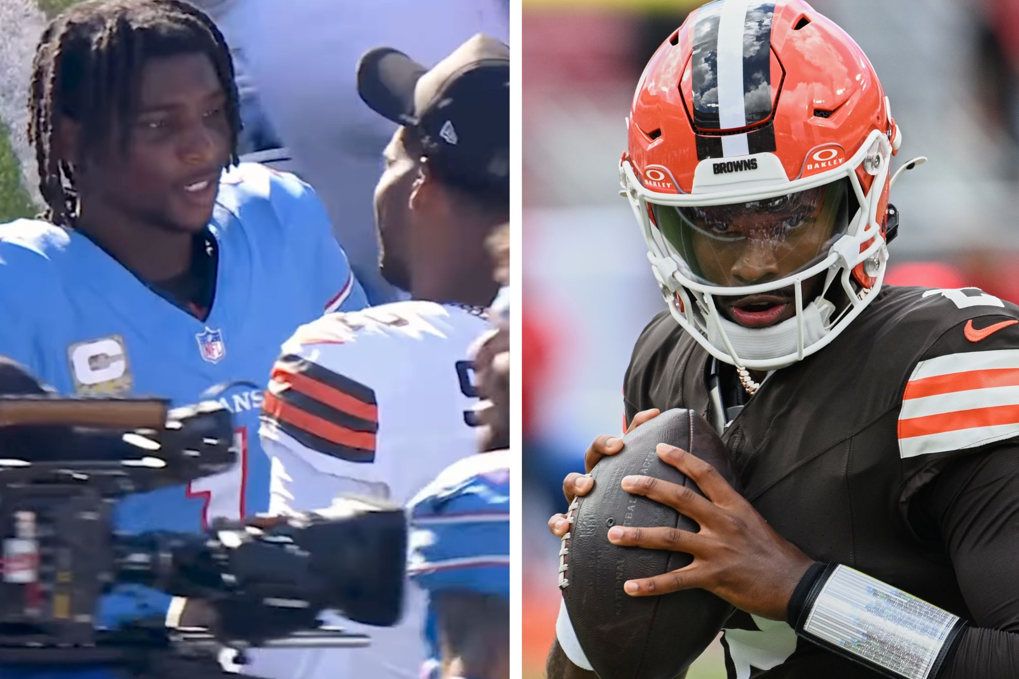Cam Ward reunites with Shedeur Sanders
