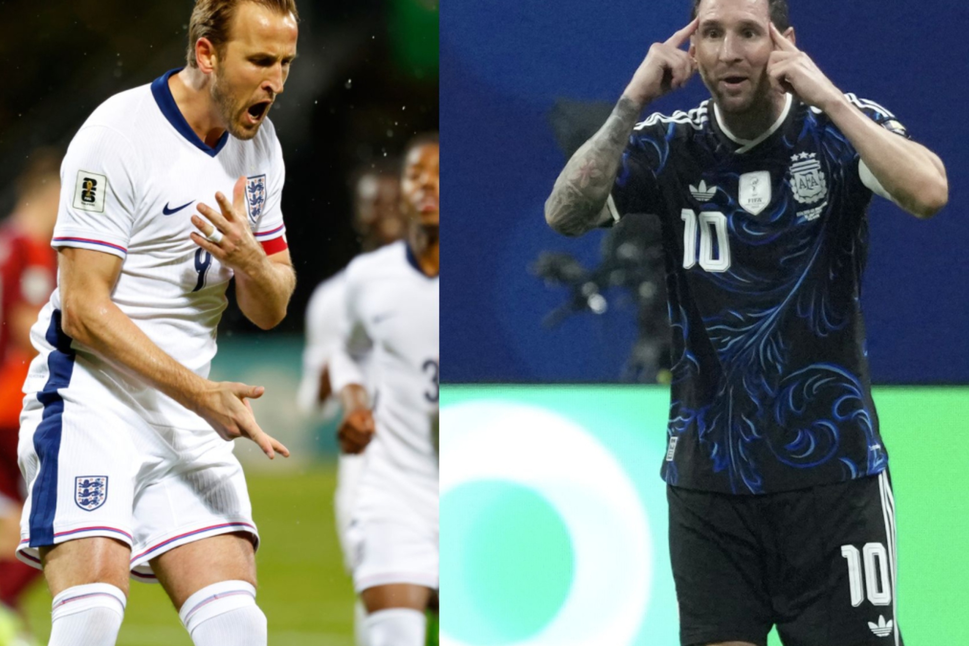 Harry Kane and Leo Messi LAPRESSE